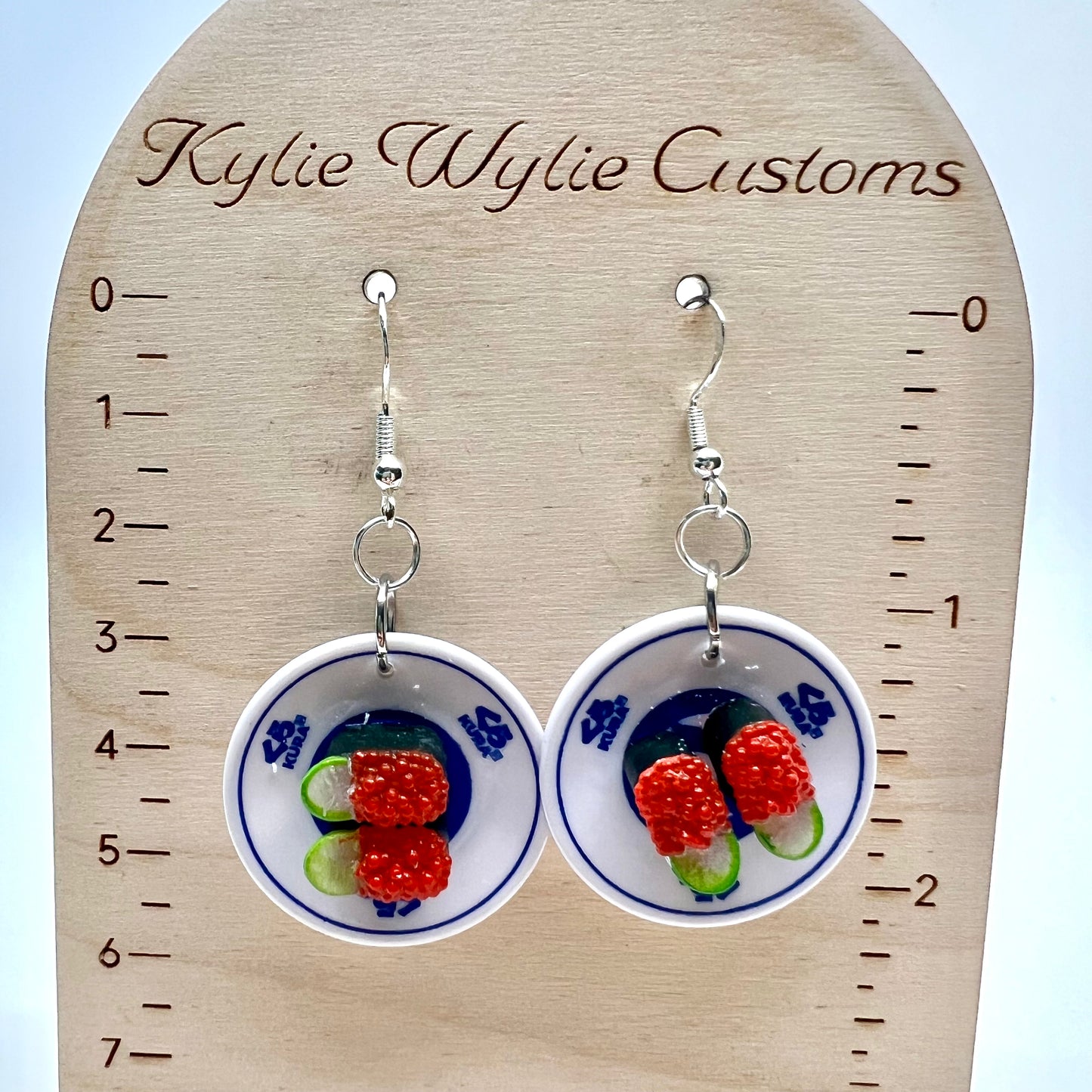 Sushi Plate Earrings