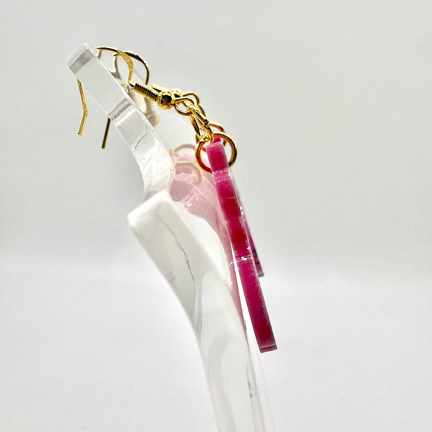 Psychedelic Cat Earrings