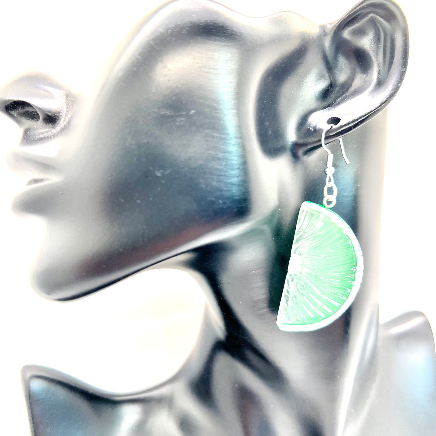Lime Wedge Earrings