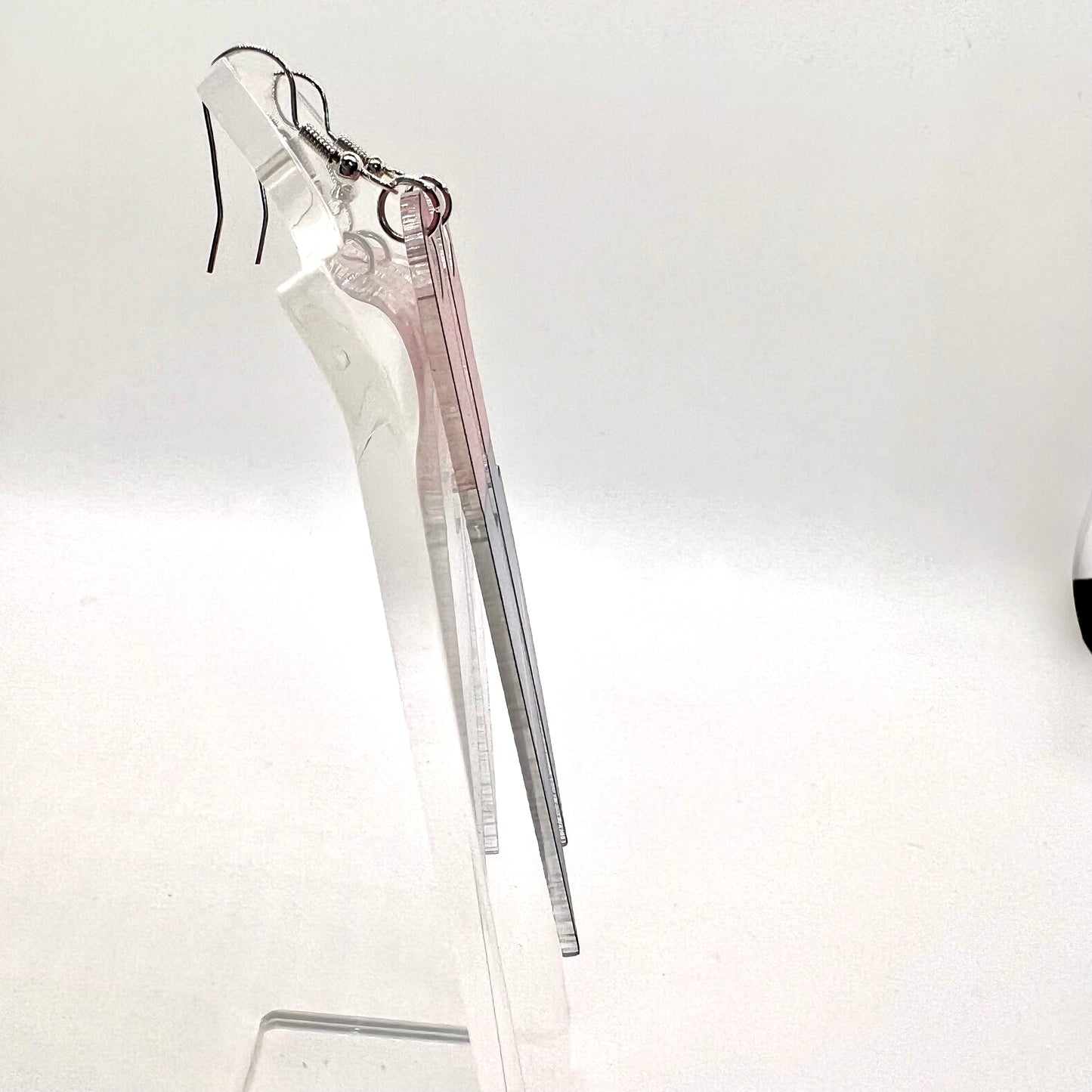 Pink Knife Earrings