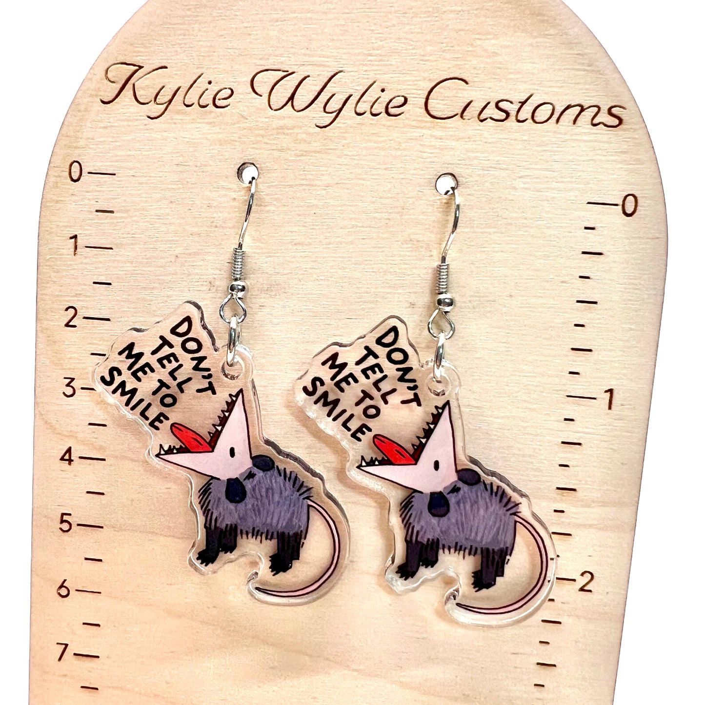 Opossum Attitude Earrings