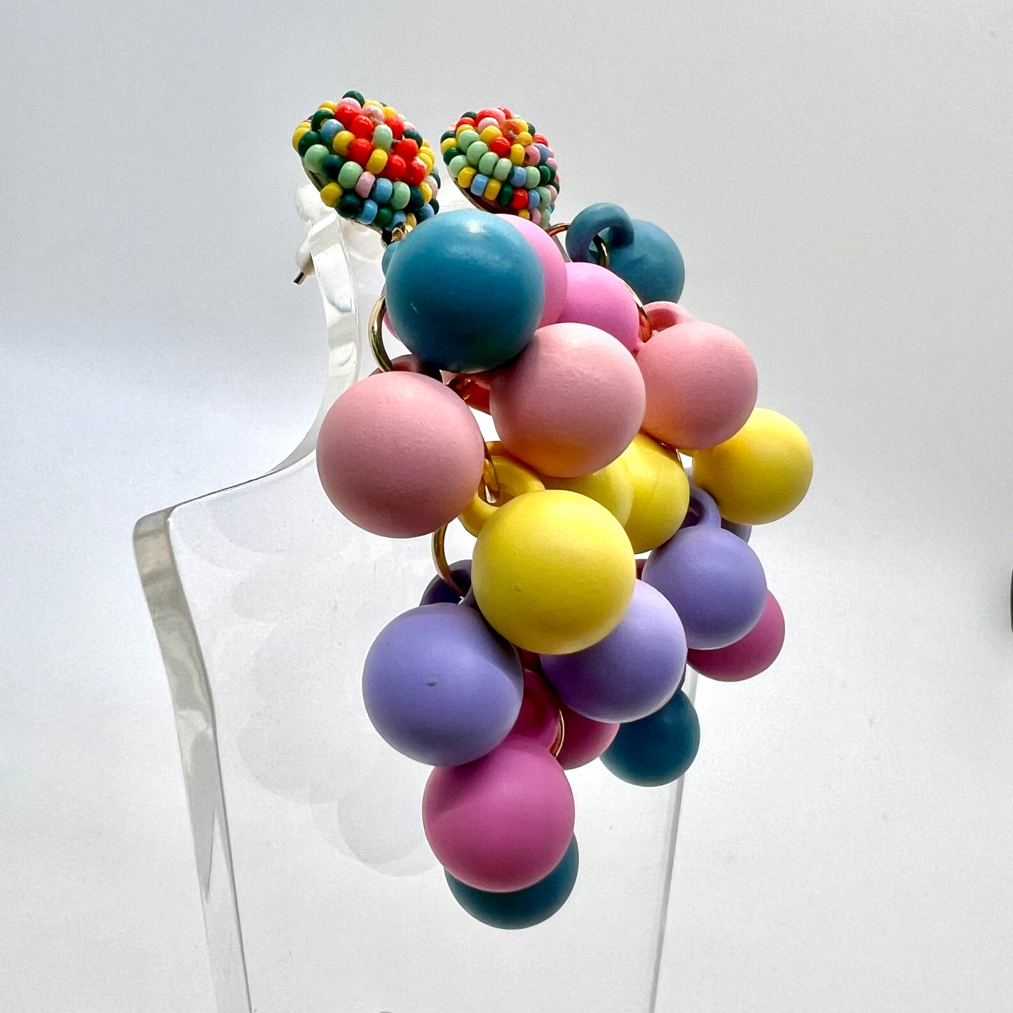 Pastel Cluster Earrings