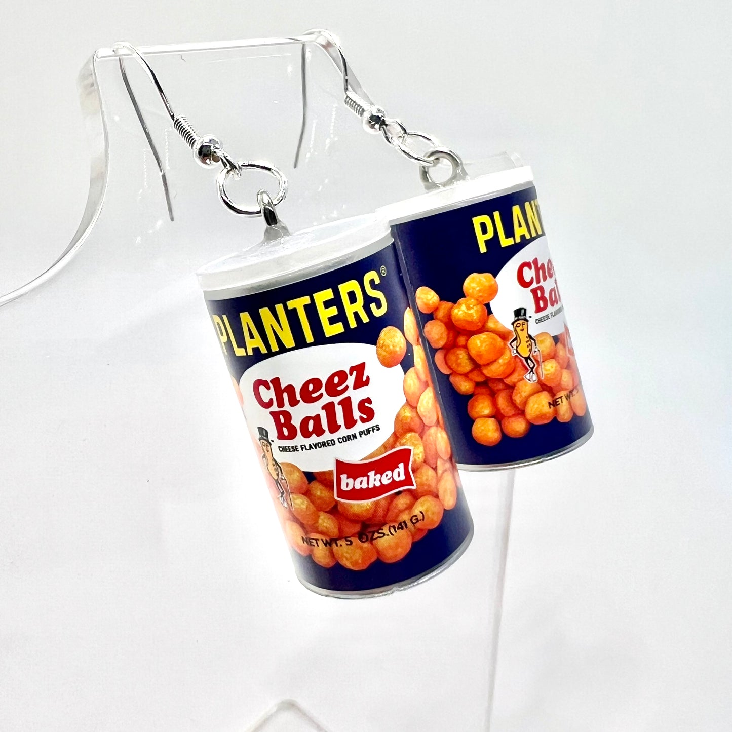 Cheese Balls Can Earrings