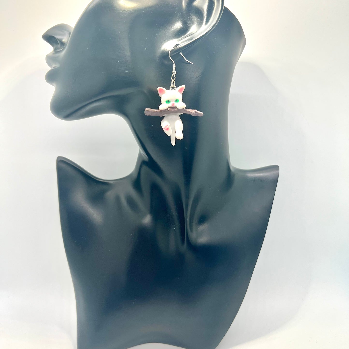 Hanging Cat Earrings