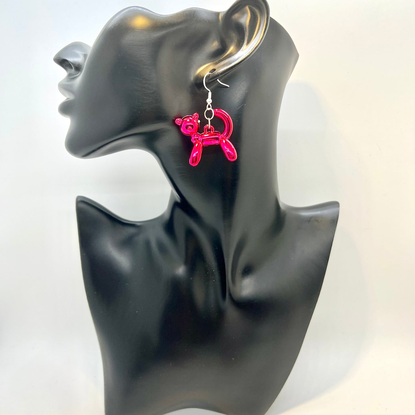 Balloon Animal Cat Earrings