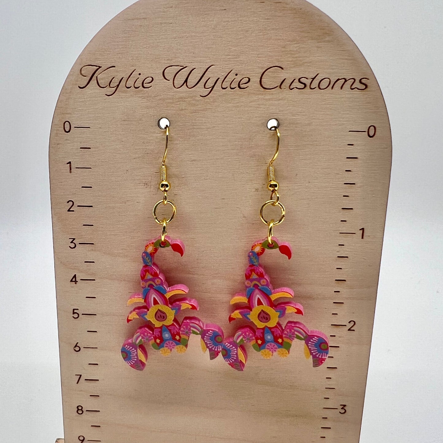 Psychedelic Scorpion Earrings