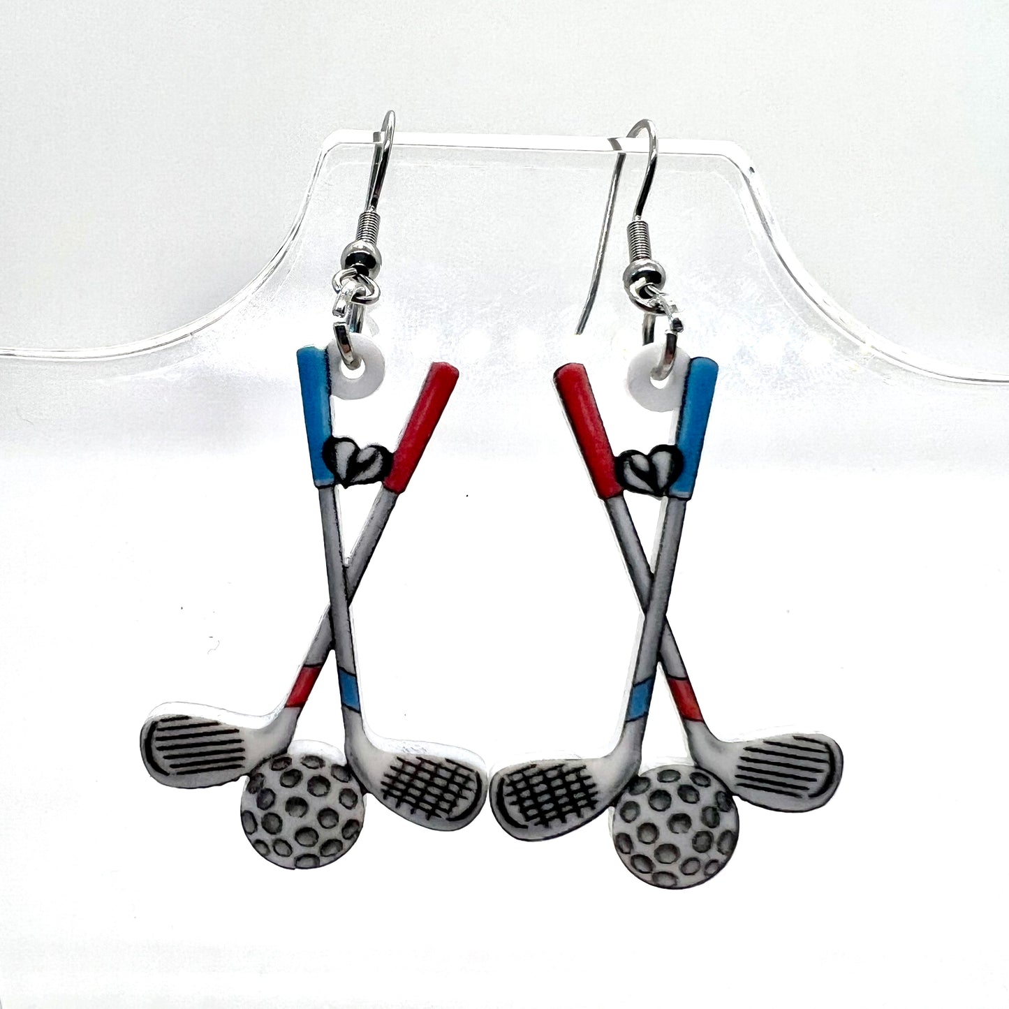 Golf Club Earrings