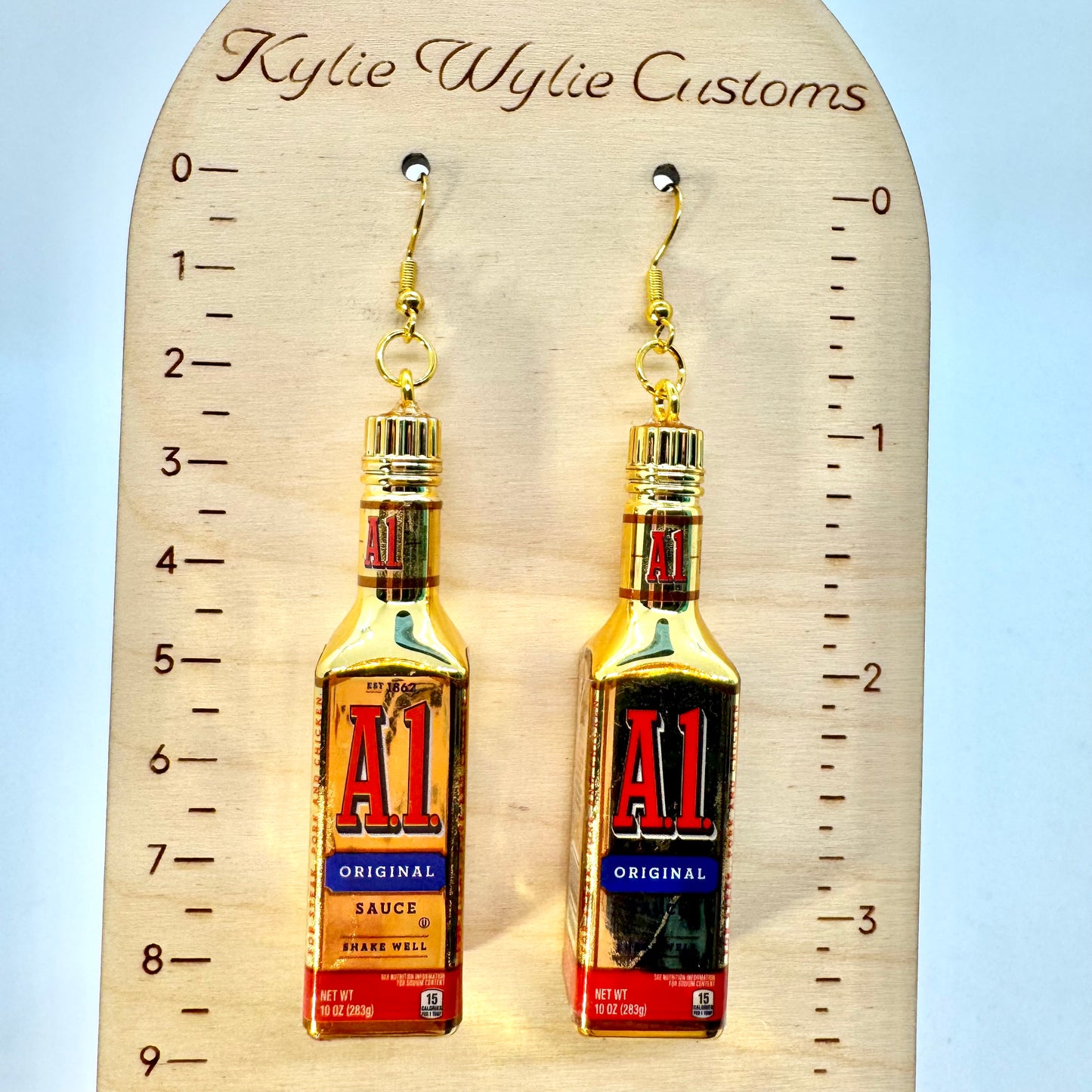 Gold A1 Sauce Earrings