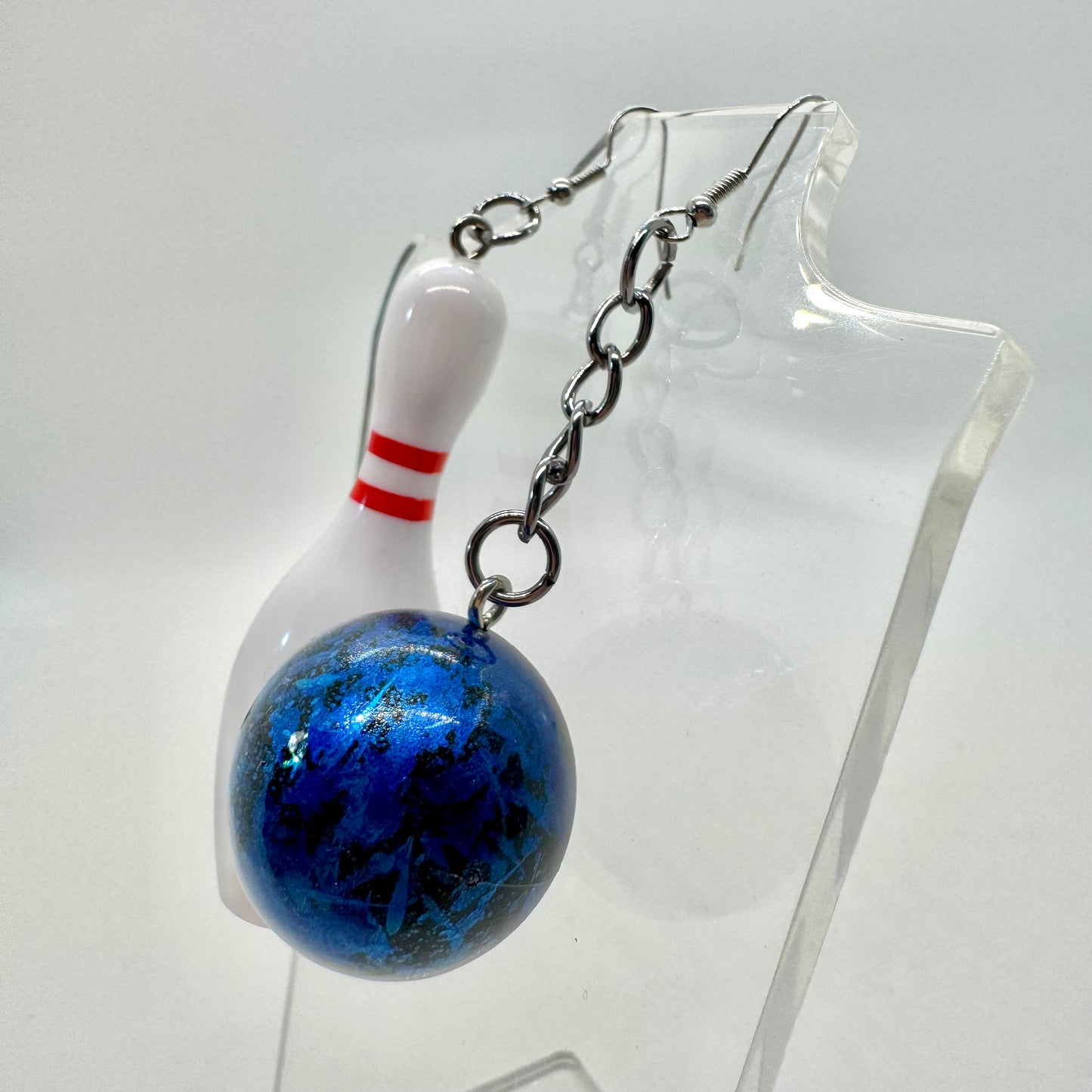 Bowling Pin & Balls Earrings