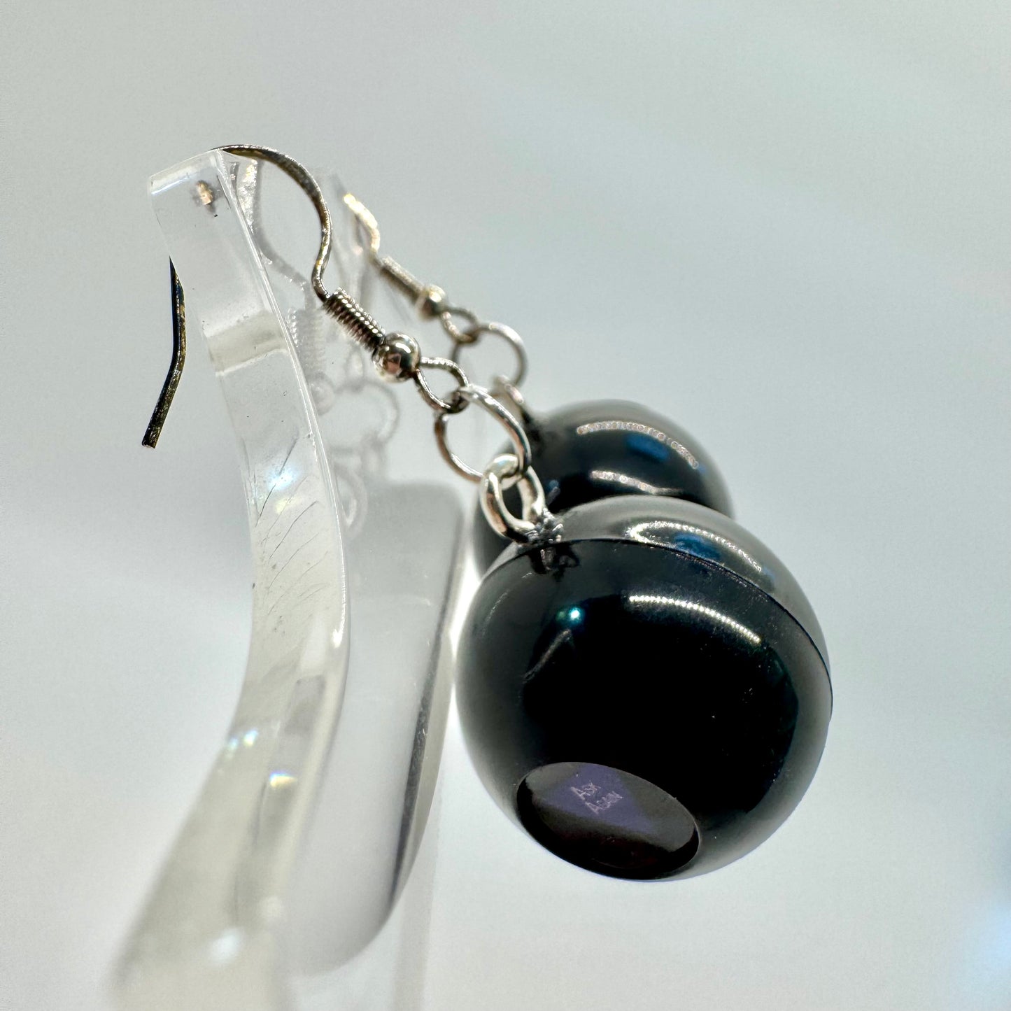 Magic 8 Ball Earrings