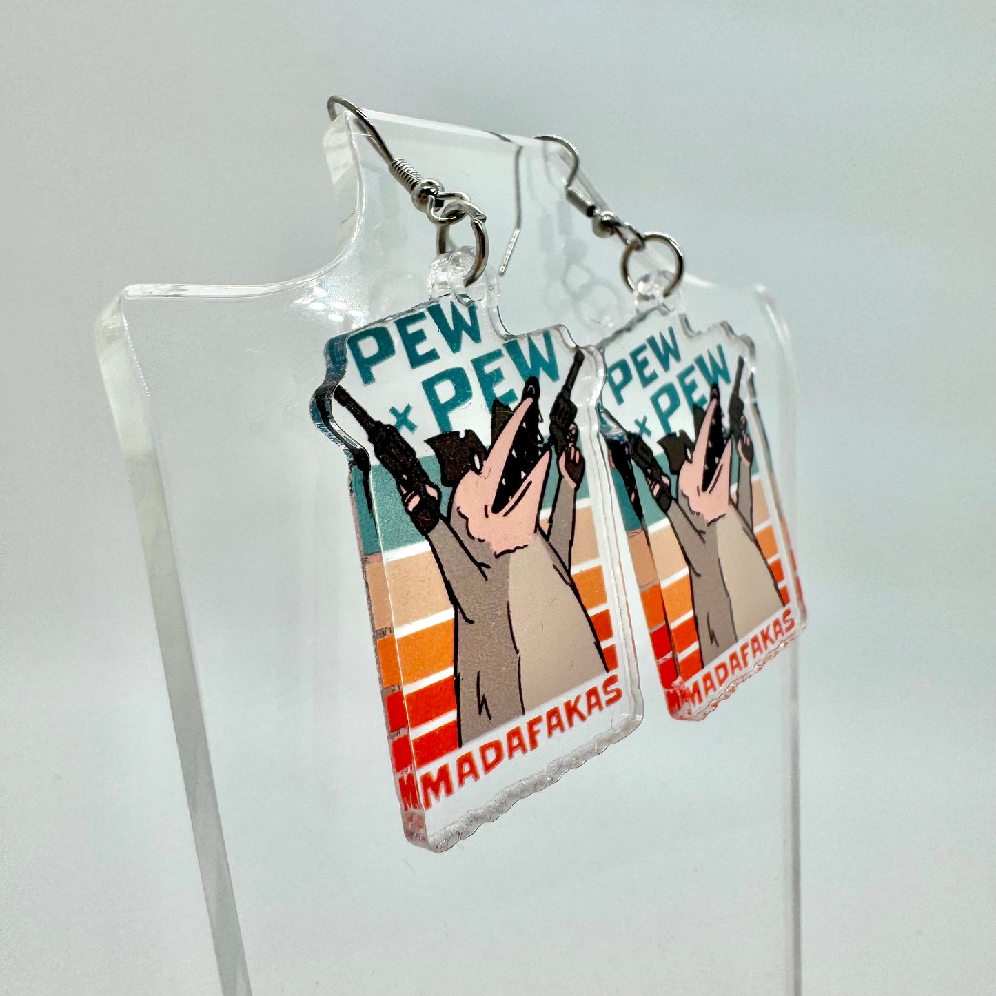 Pew Pew Possum Earrings