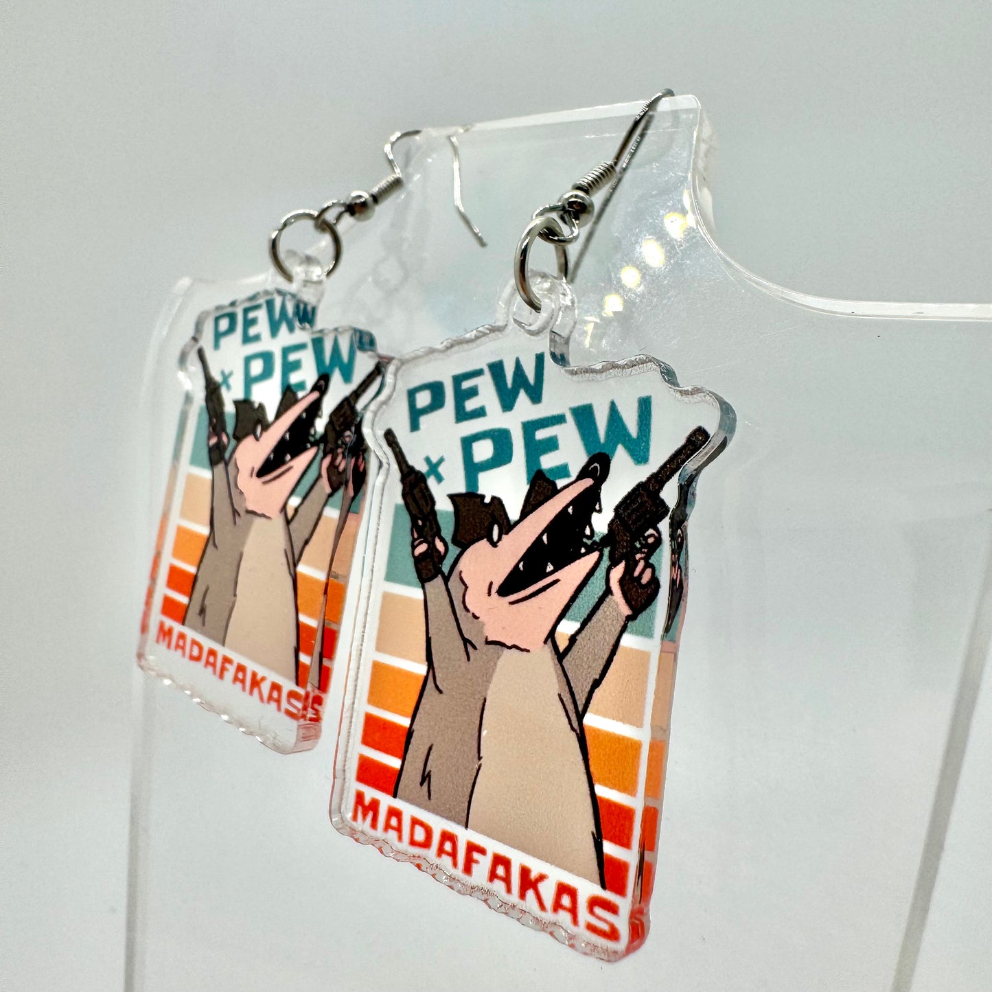 Pew Pew Possum Earrings