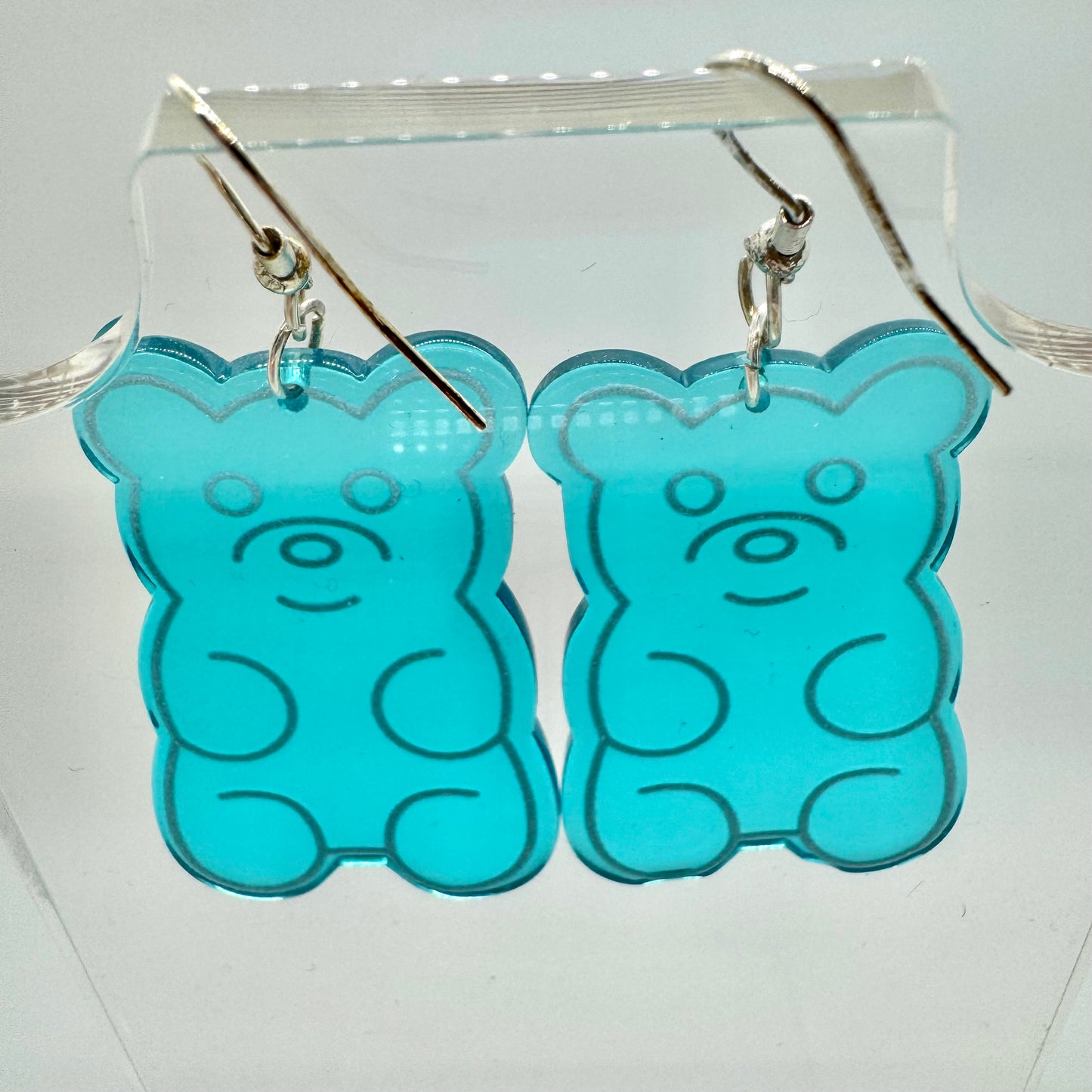 Blue Gummy Bear Earring