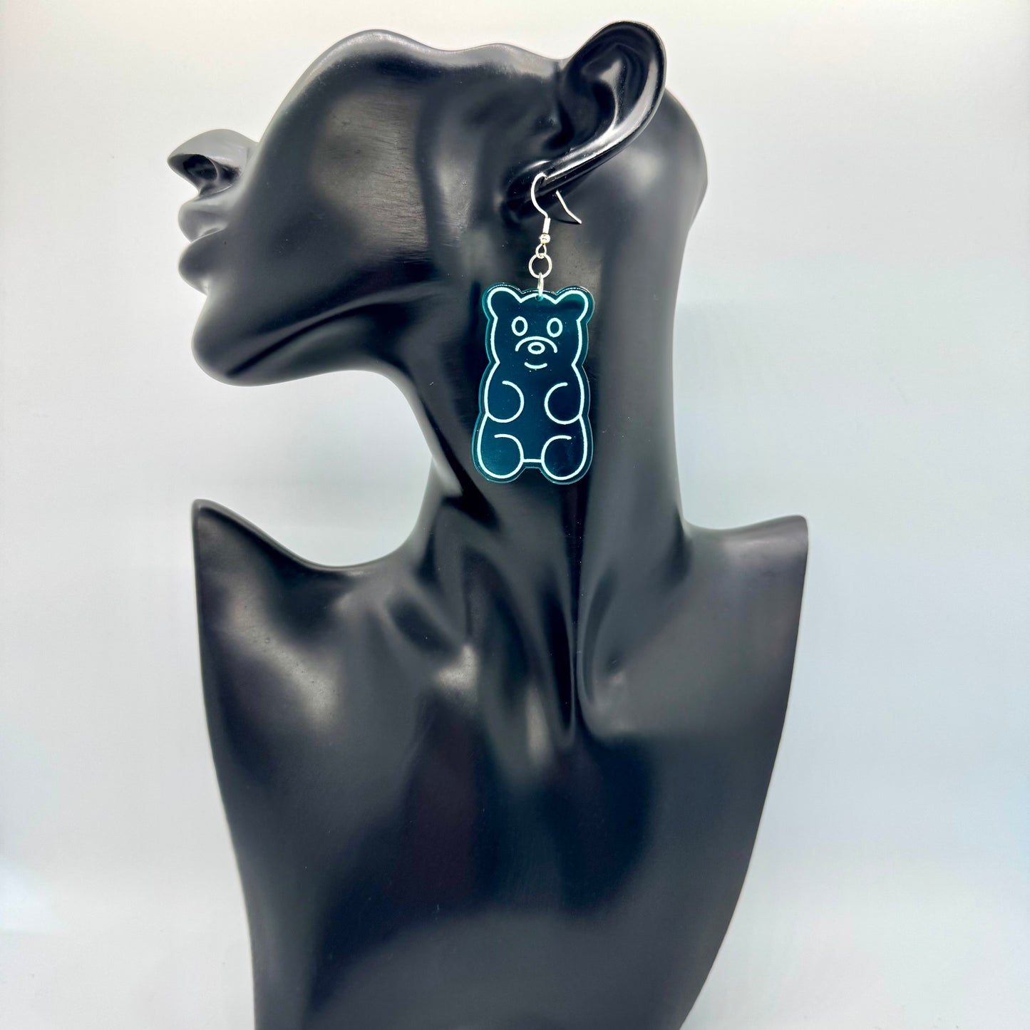 Blue Gummy Bear Earring