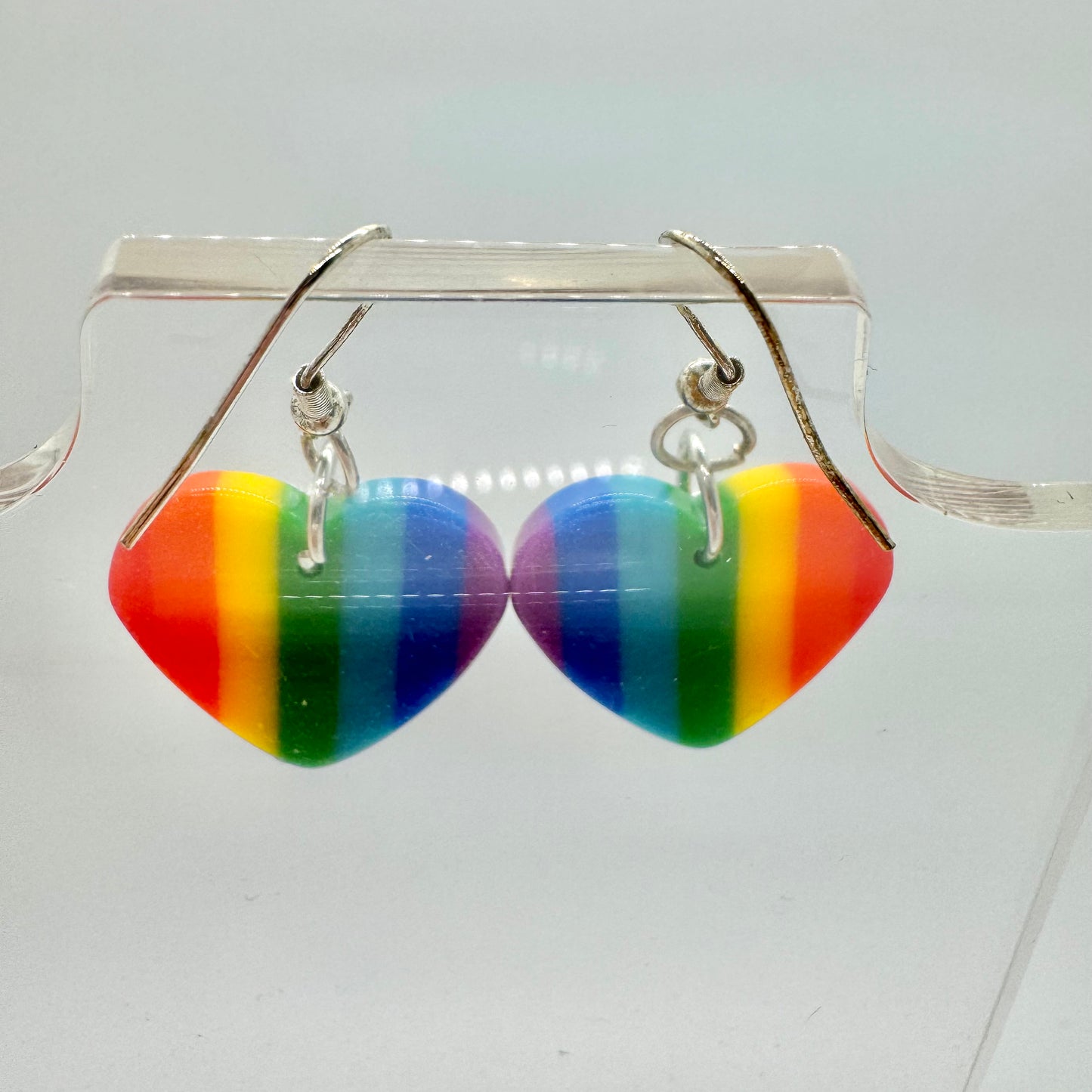 Rainbow Heart Earrings