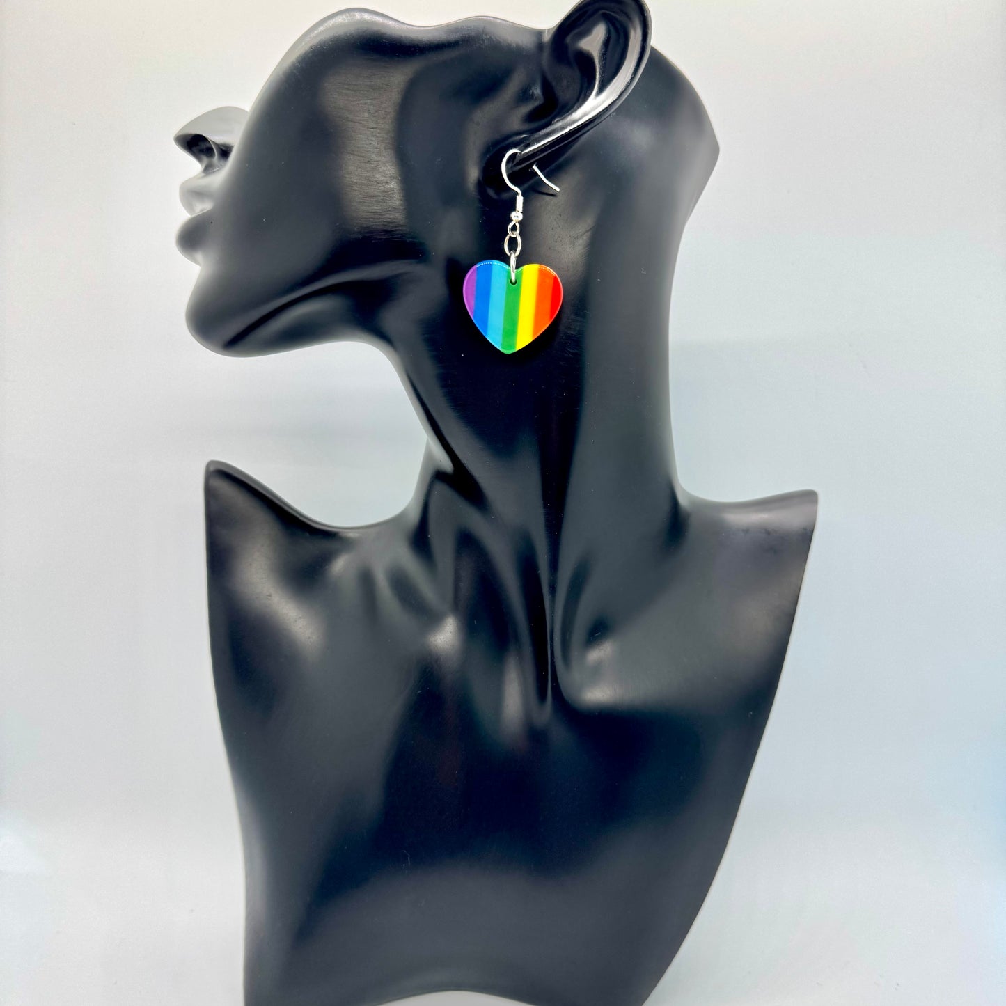 Rainbow Heart Earrings
