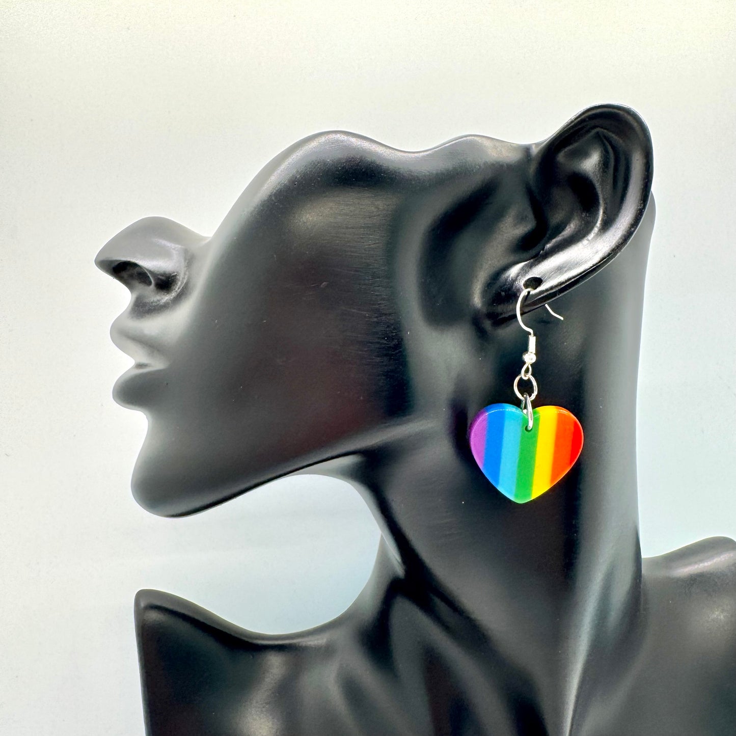 Rainbow Heart Earrings