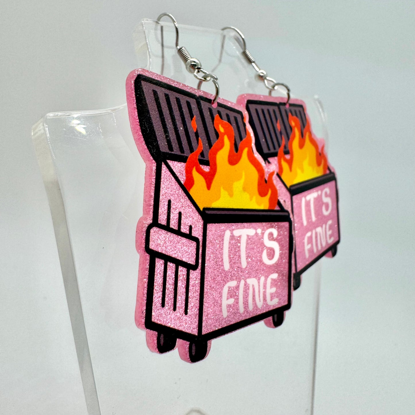 Dumpster Fire Earrings