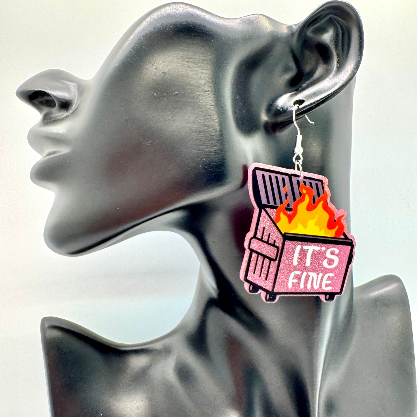 Dumpster Fire Earrings
