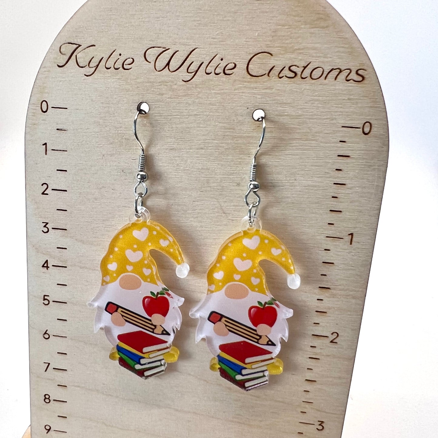 Teacher Gnome Earrings