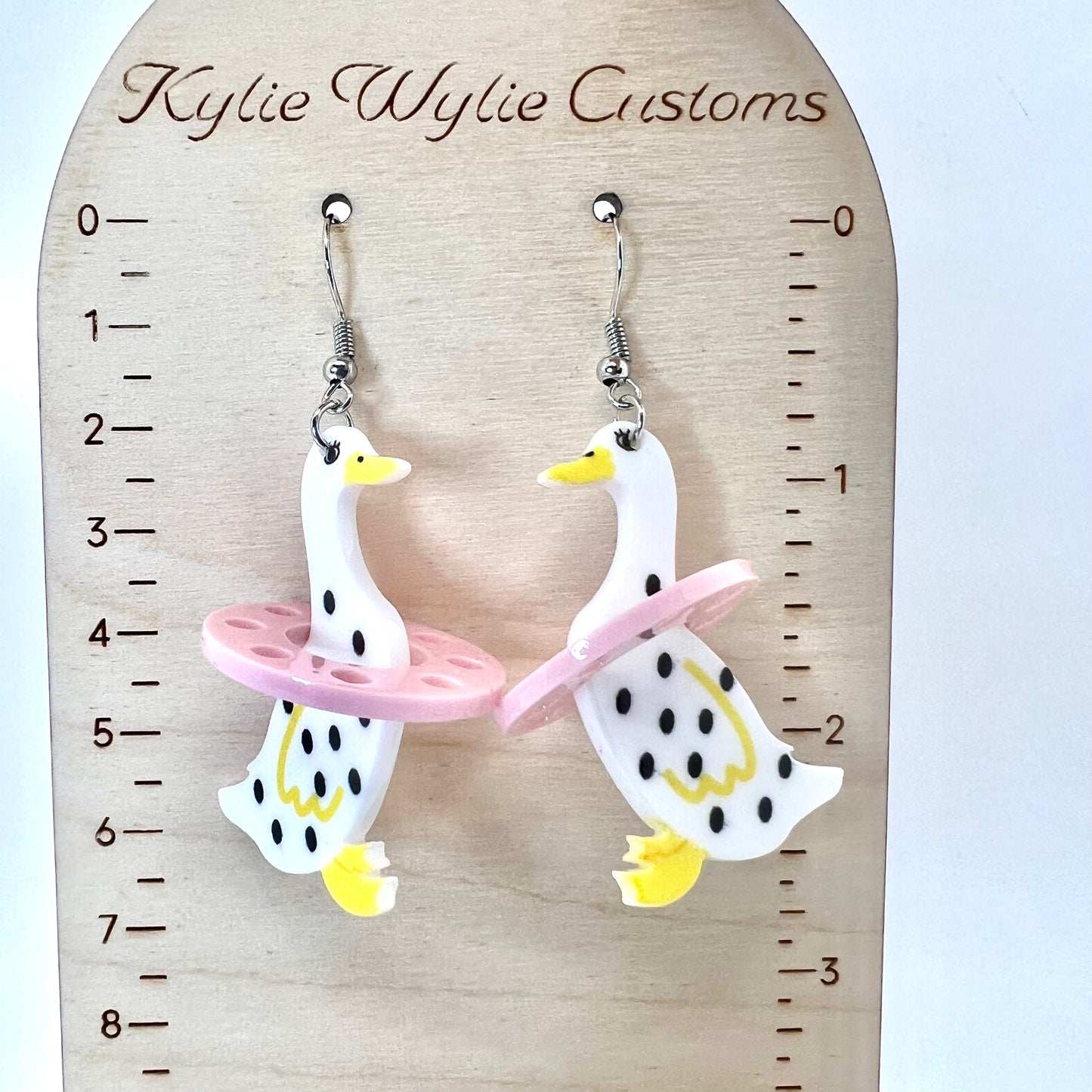 Swimming Duck Earrings