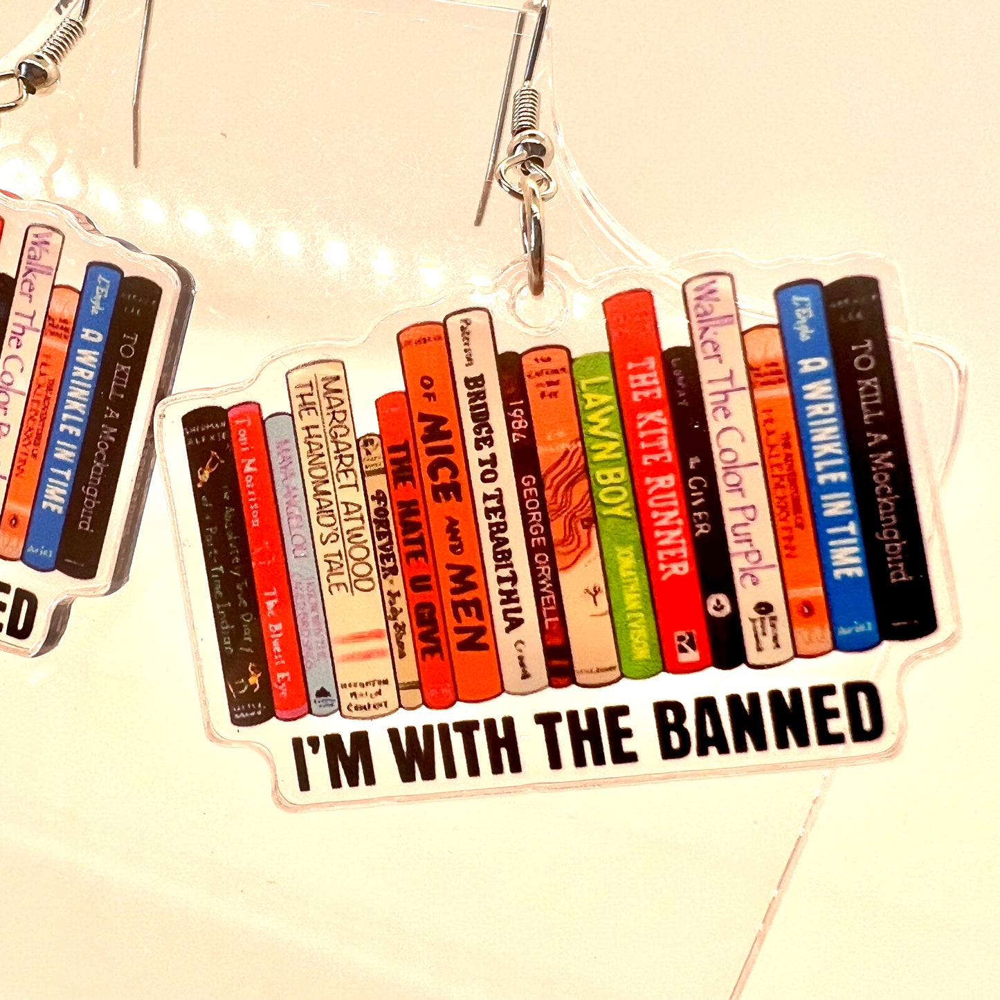 Banned Book Earrings