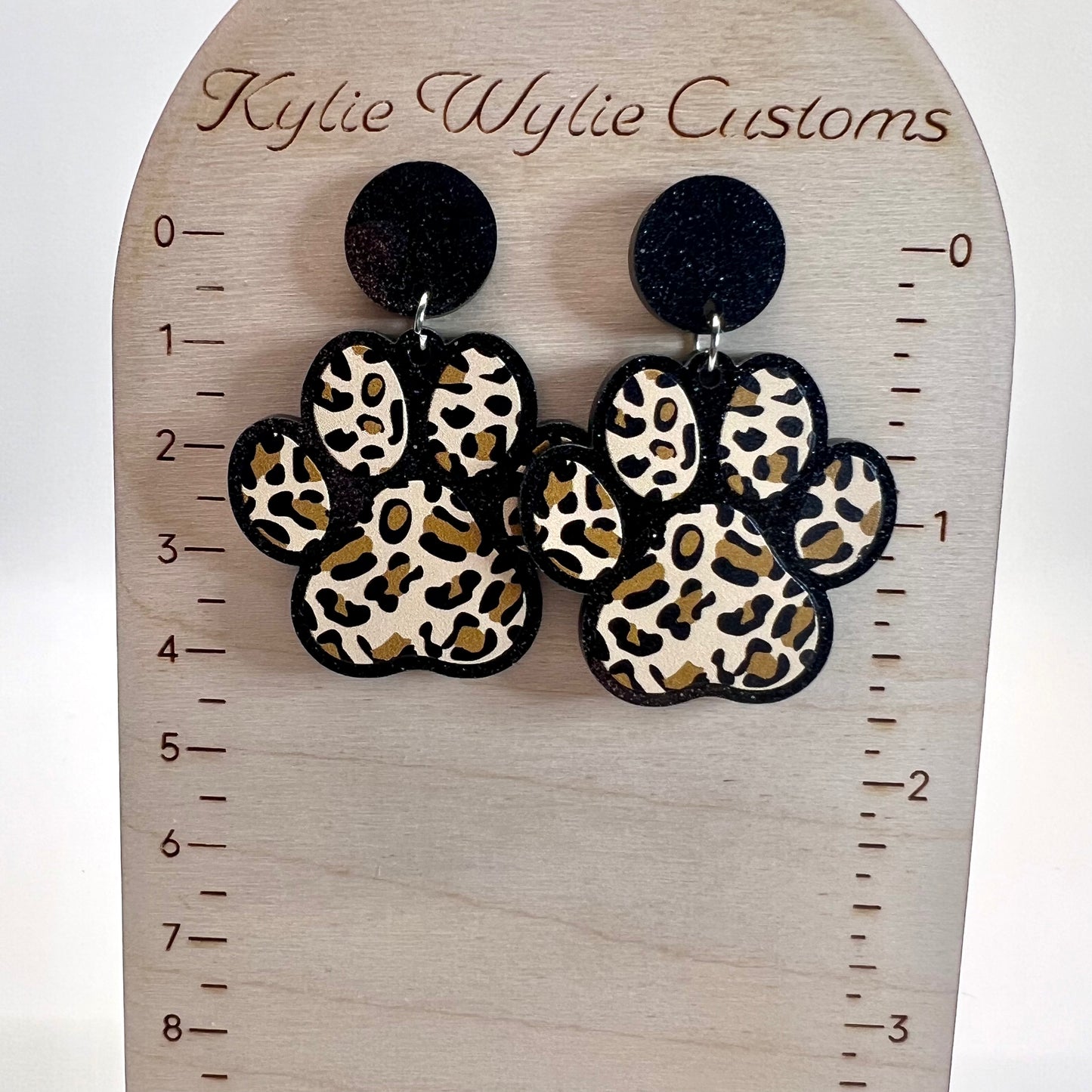 Cheetah Paw Print Earrings