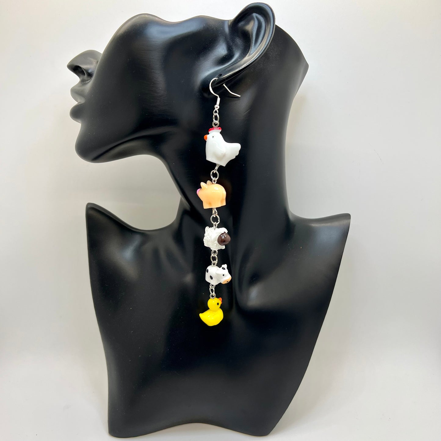 Farm Animal Chain Earrings