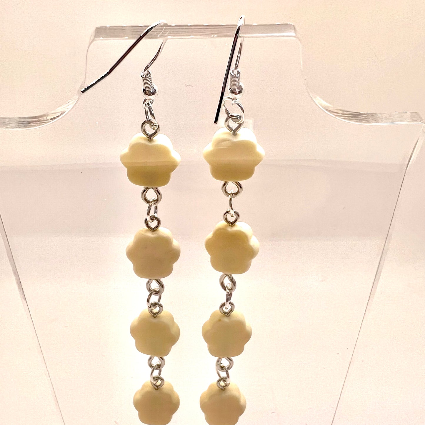 Paw Print Chain Earrings