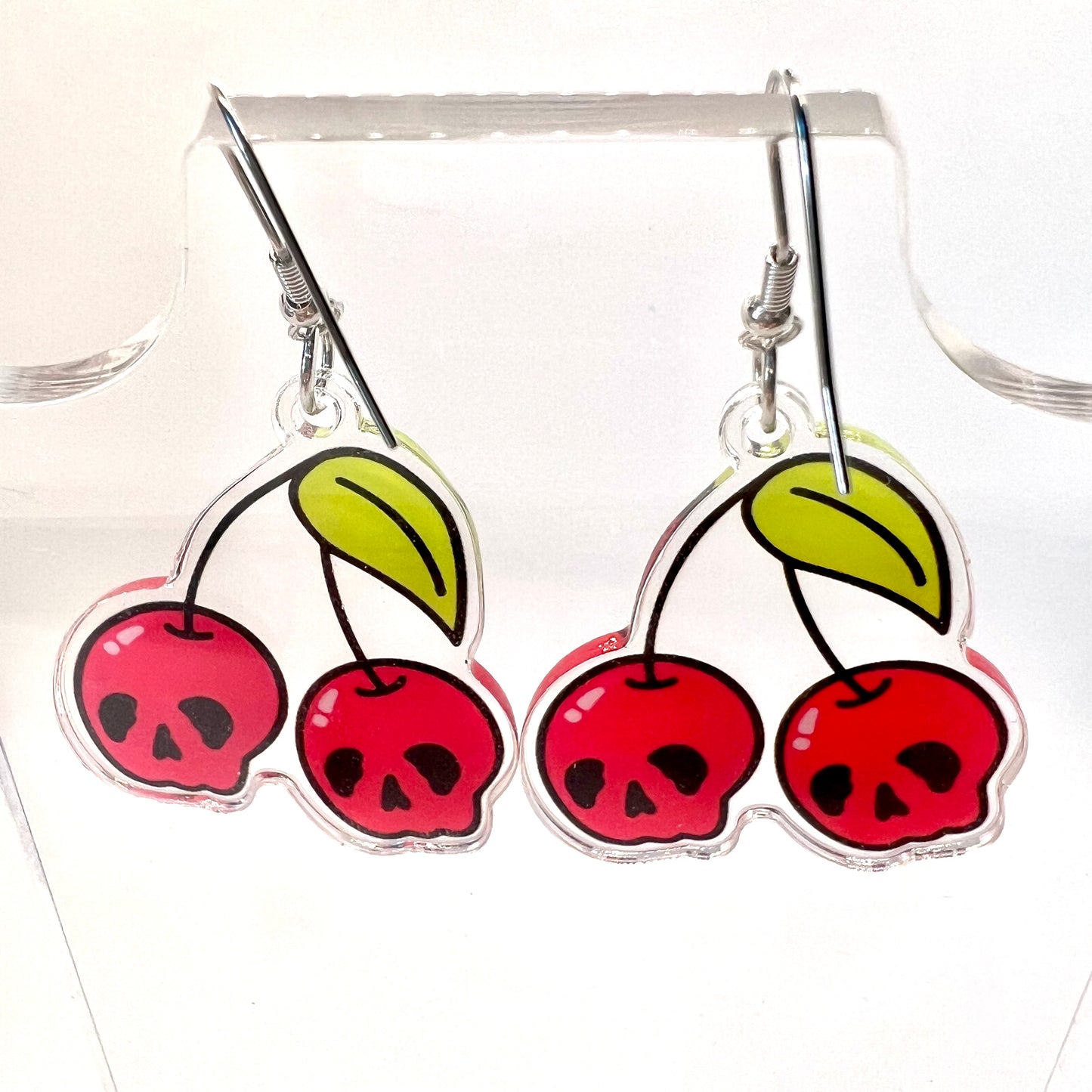 Cherry Skull Earrings
