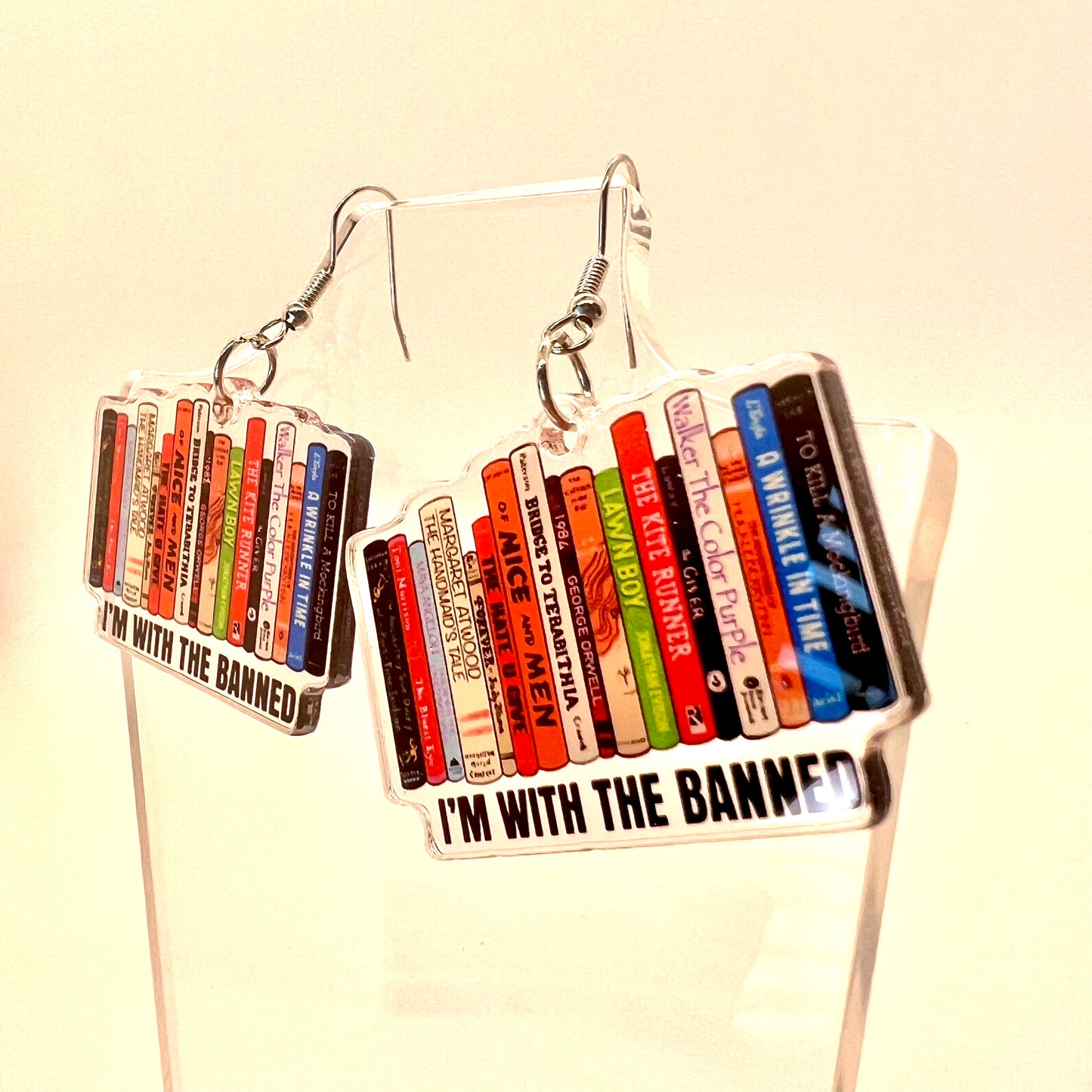 Banned Book Earrings