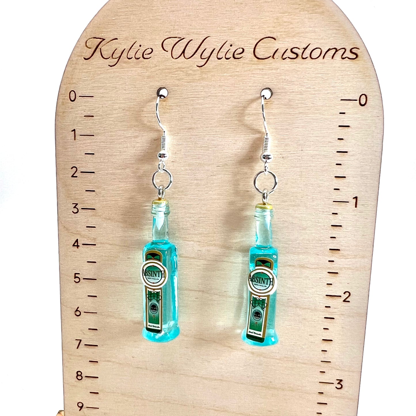Absinth Bottle Earrings