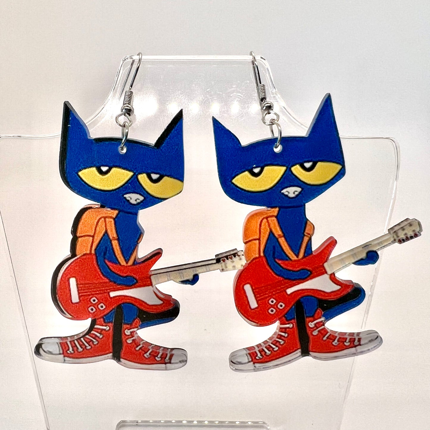 Pete The Cat Earrings