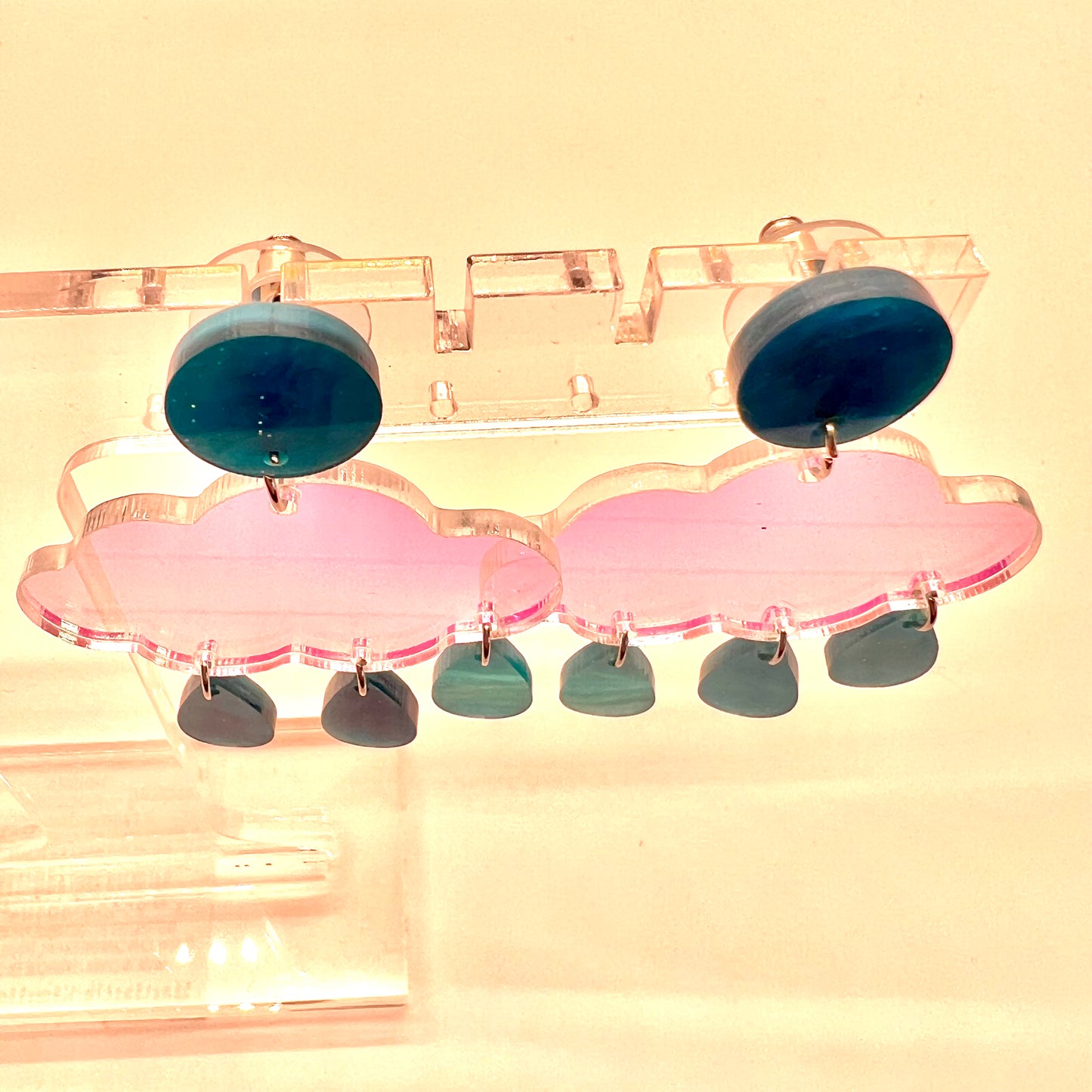 Rain Cloud Dangle Earrings