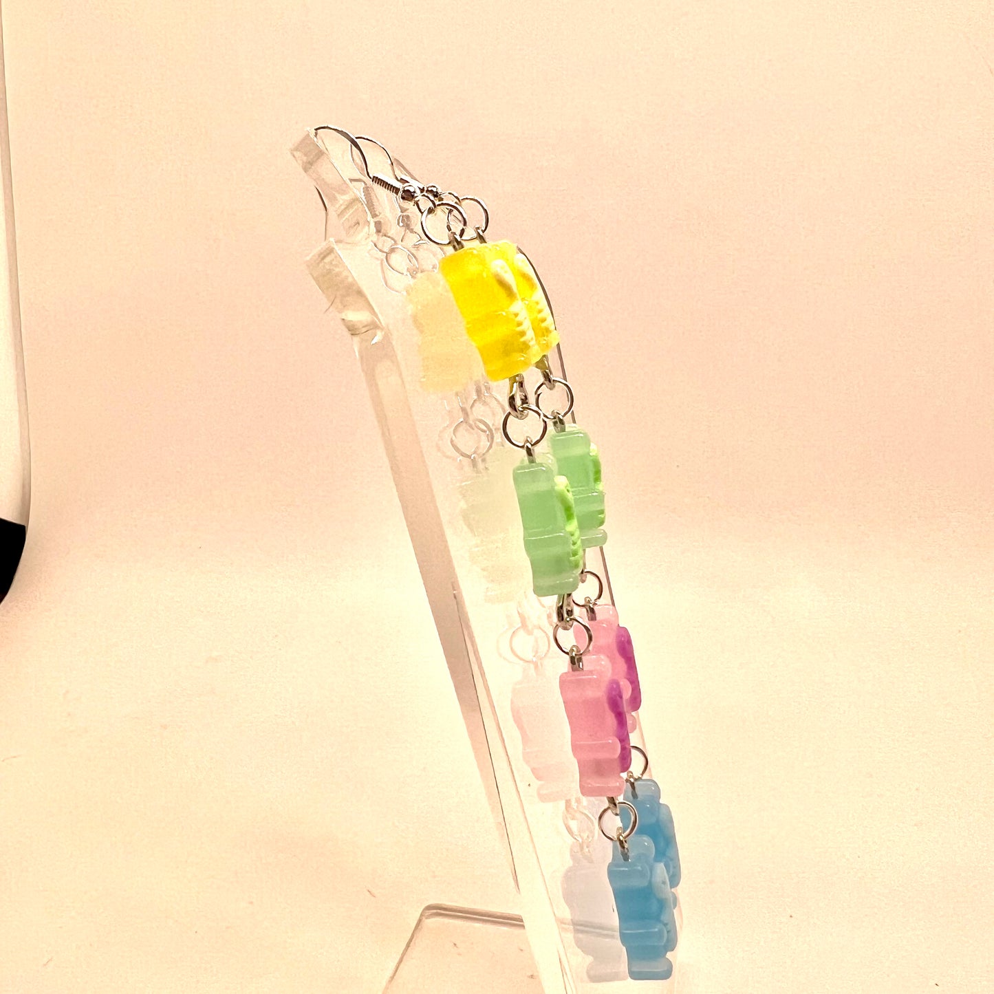 Skeleton Gummy Chain Earrings