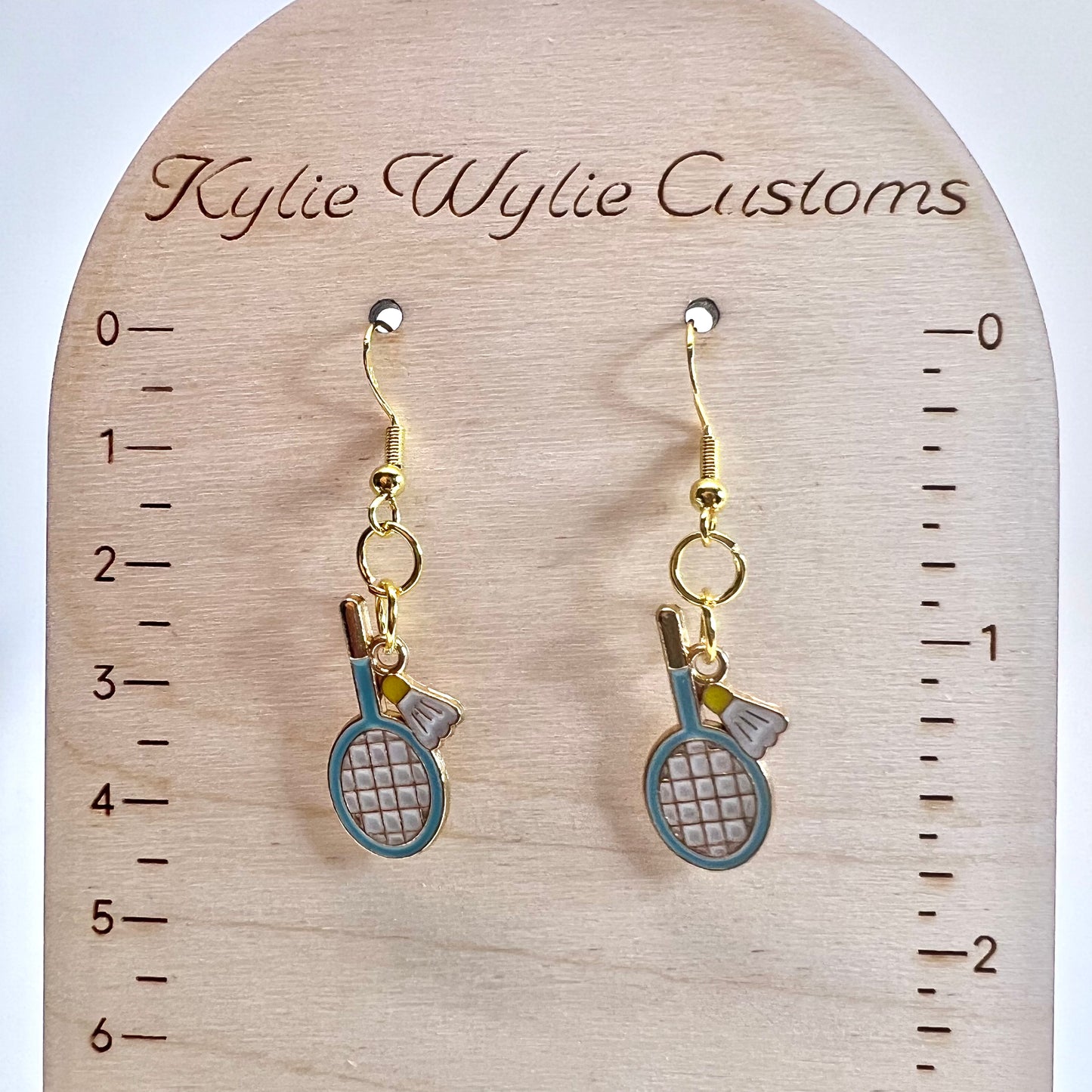 Badminton Racket Earrings