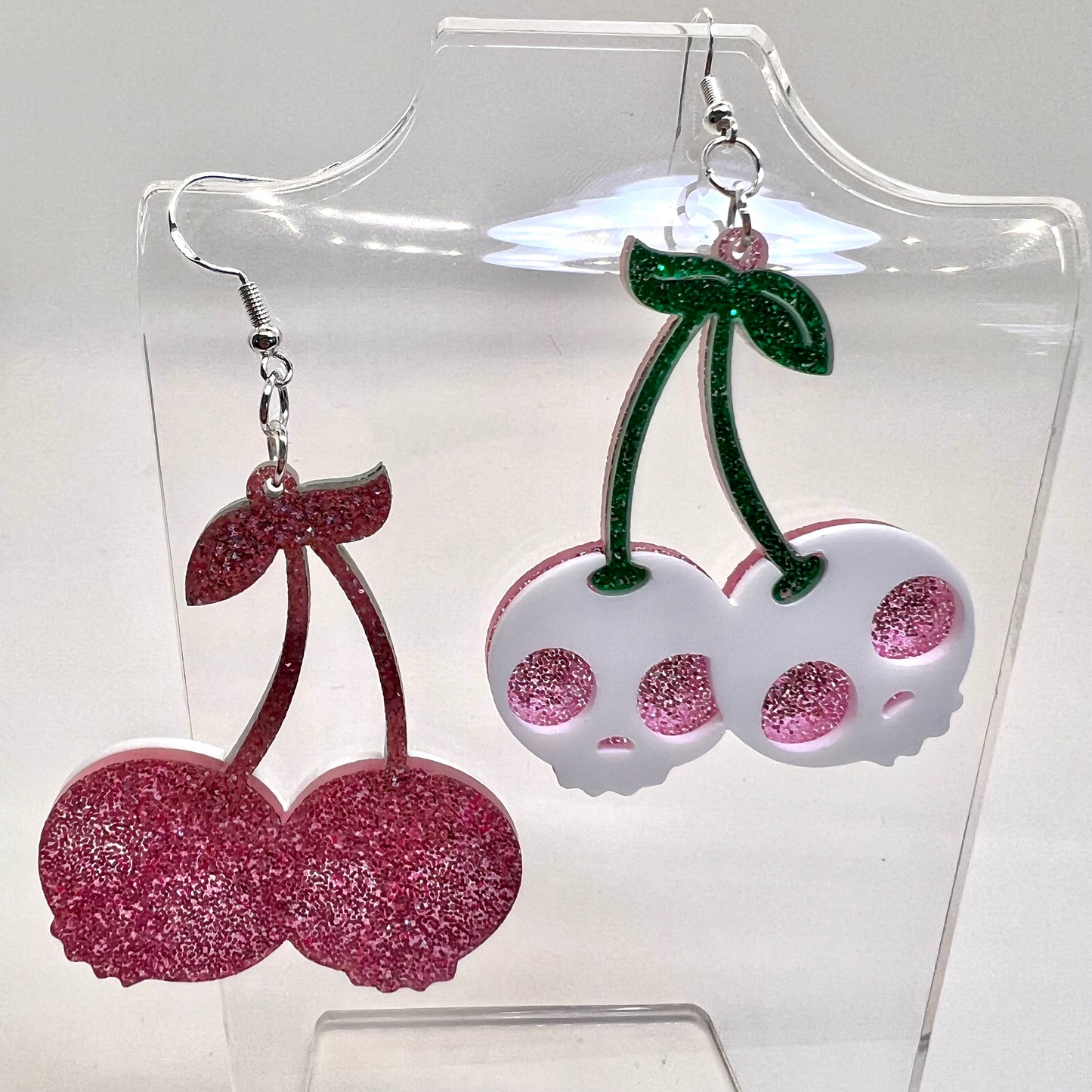 Cherry Skull Earrings