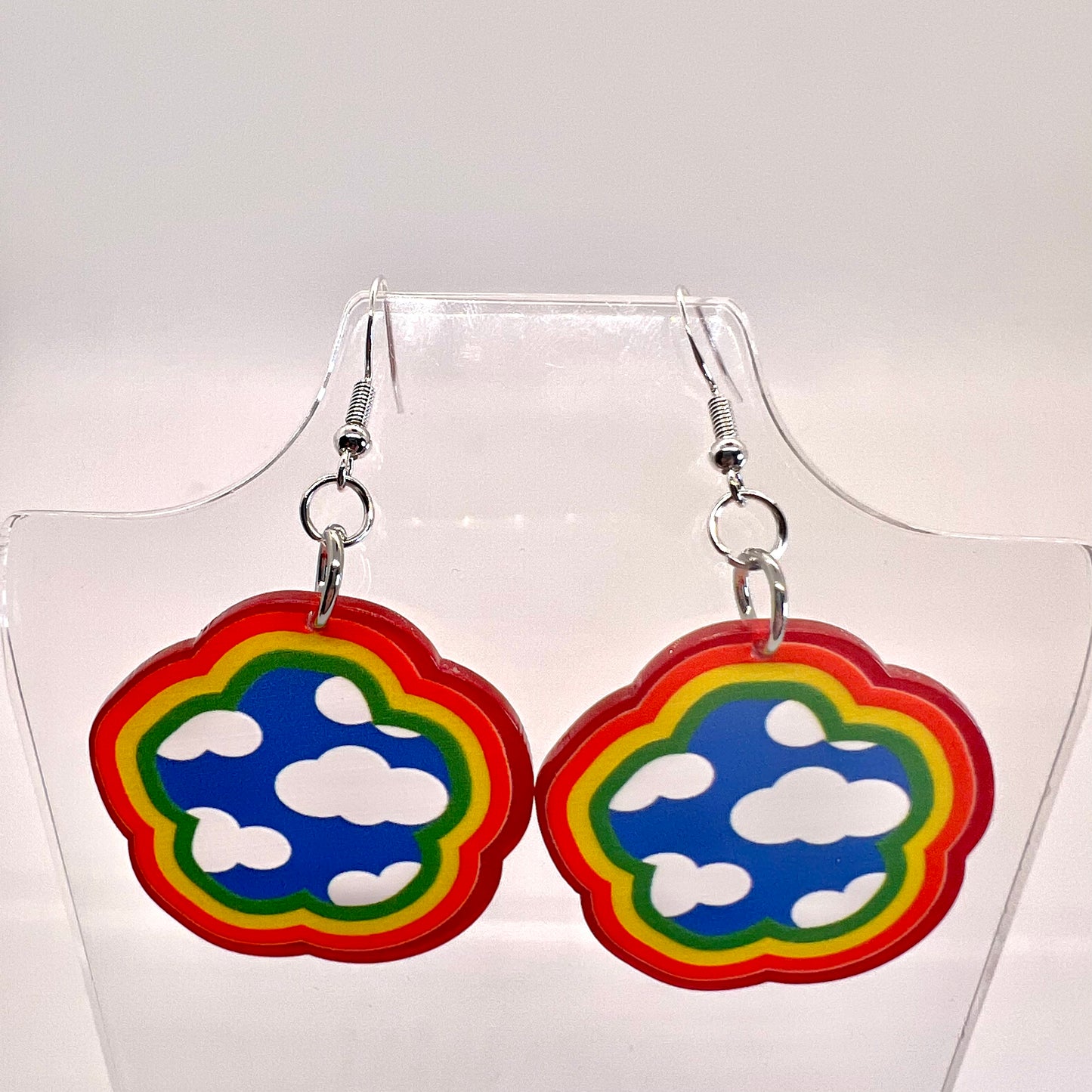 Rainbow Cloud Earrings