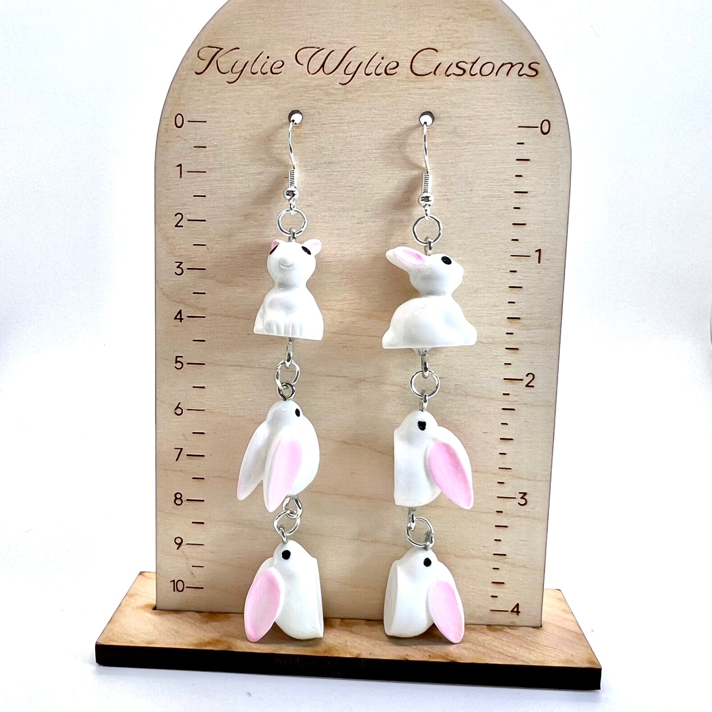 Bunny Family Chain Earrings