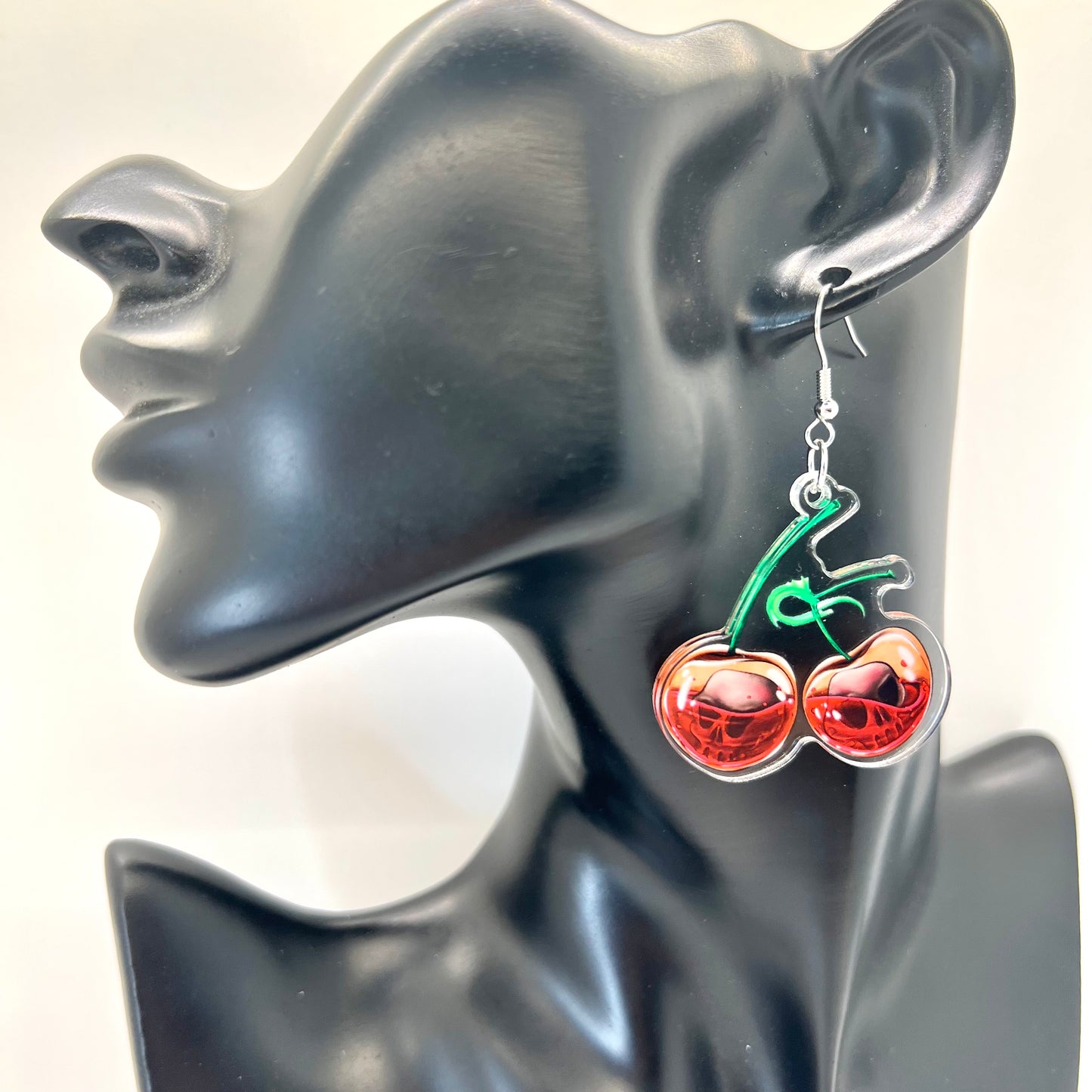 Cherry Skull Earrings