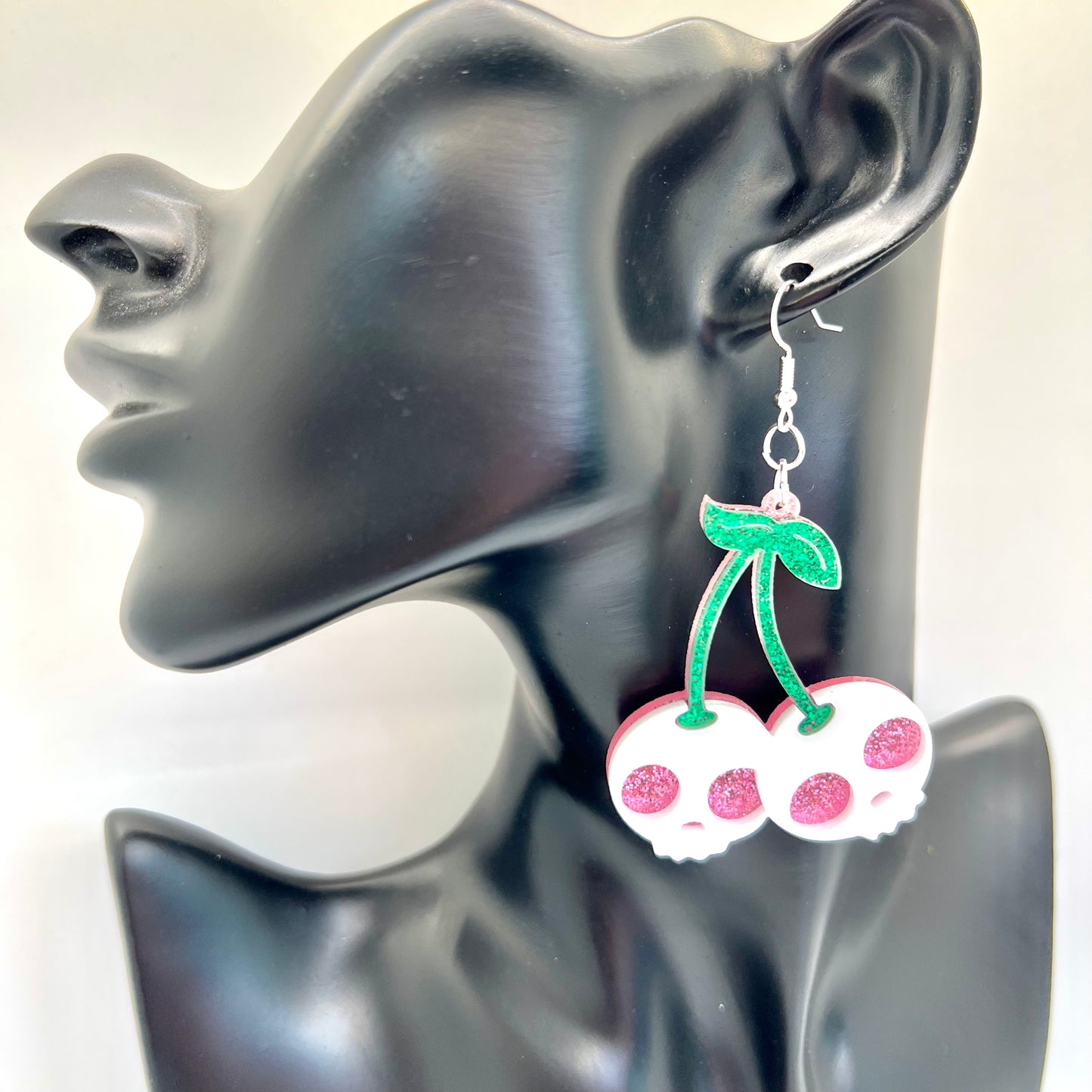 Cherry Skull Earrings