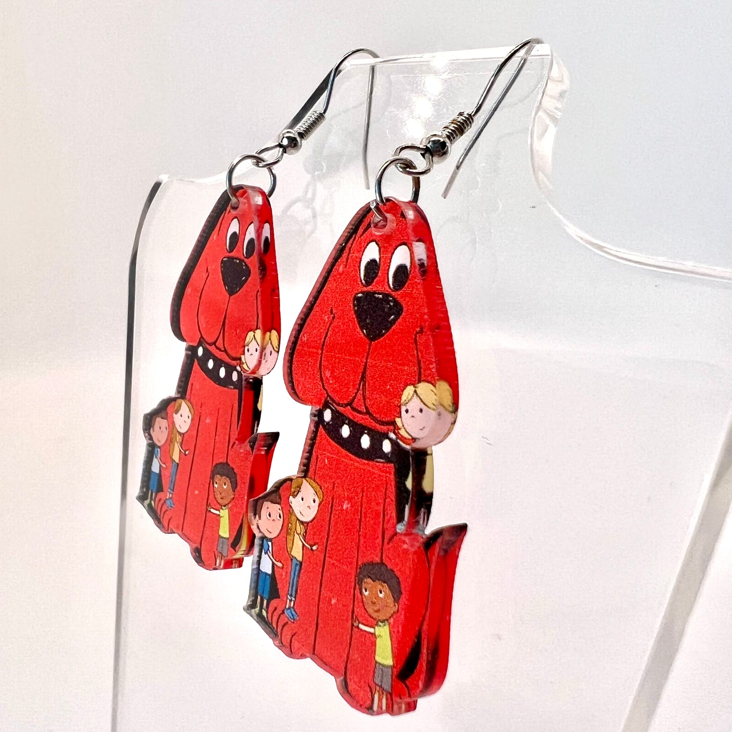 Clifford Dog Earrings