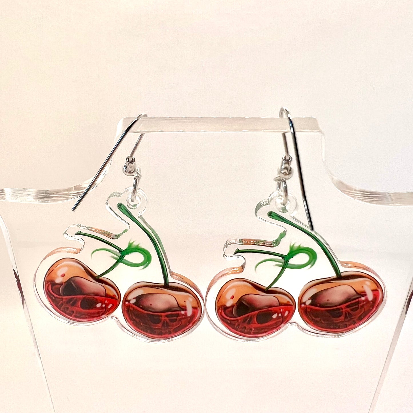 Cherry Skull Earrings