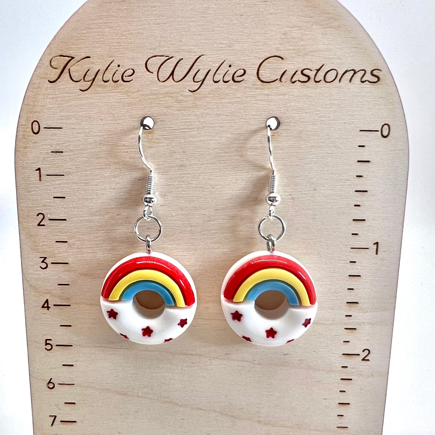 Rainbow Donut Earrings
