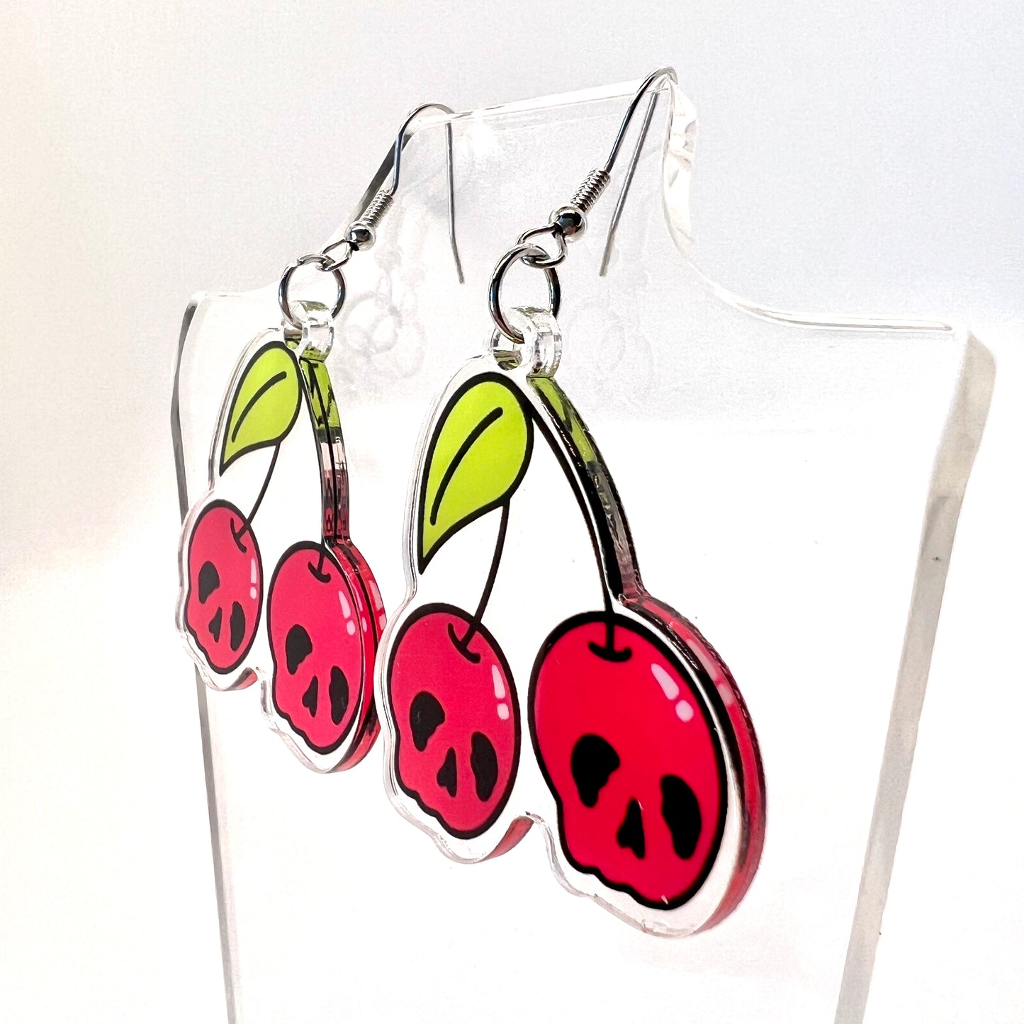 Cherry Skull Earrings
