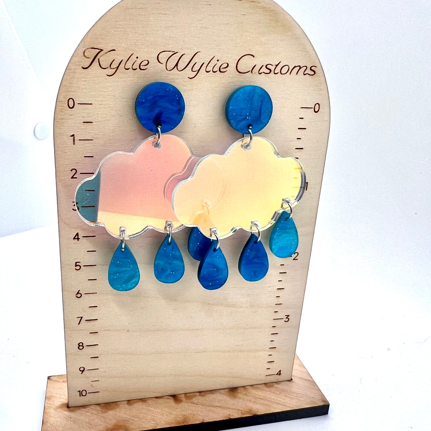 Rain Cloud Dangle Earrings