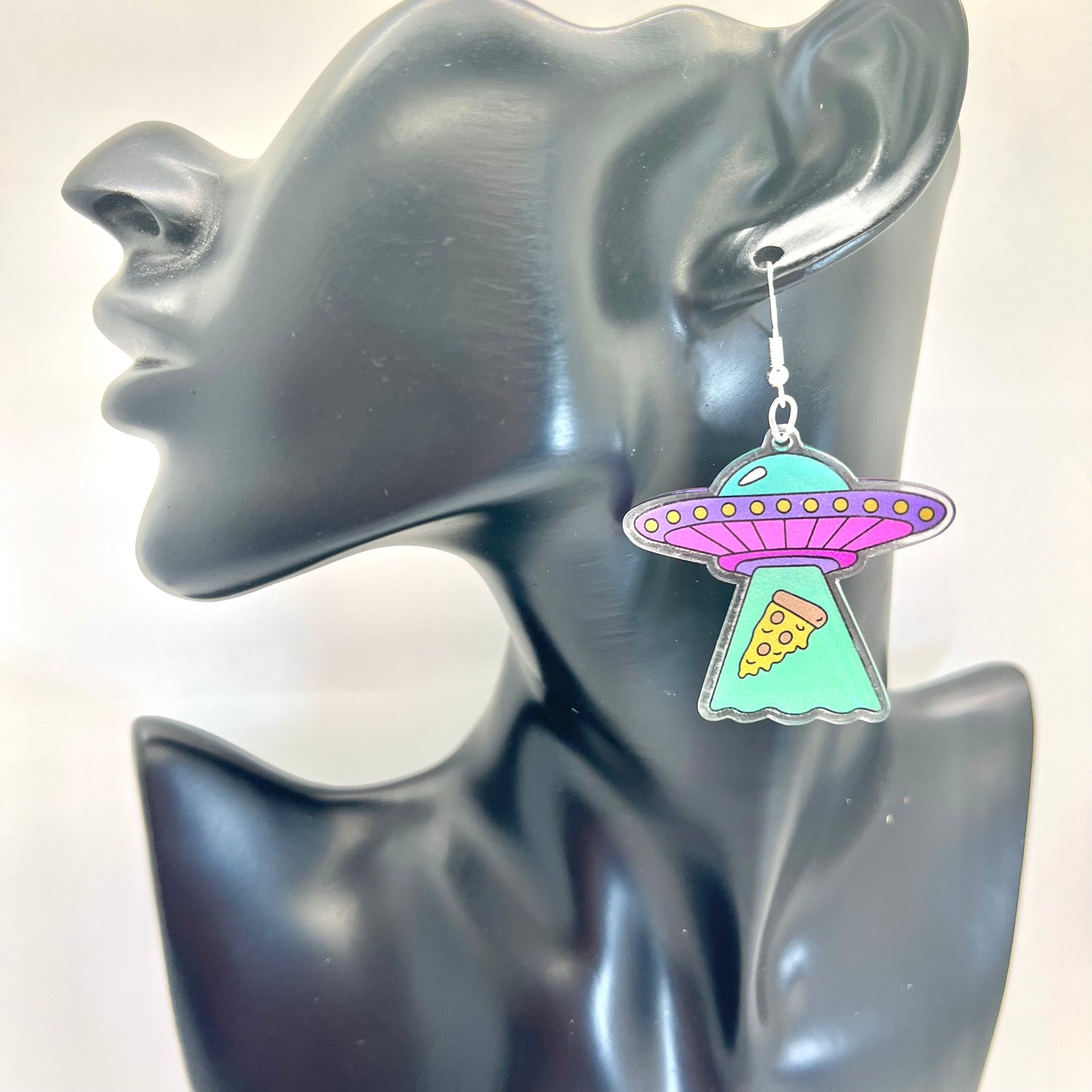 UFO Pizza Slice Earrings