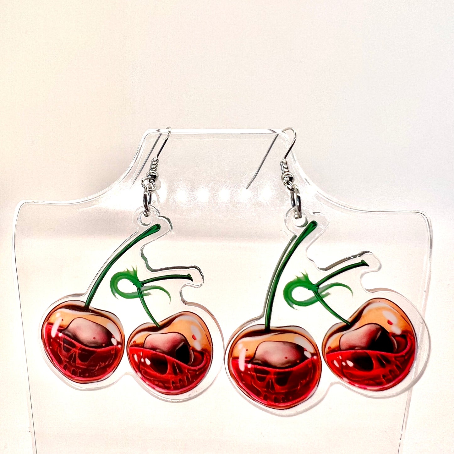 Cherry Skull Earrings