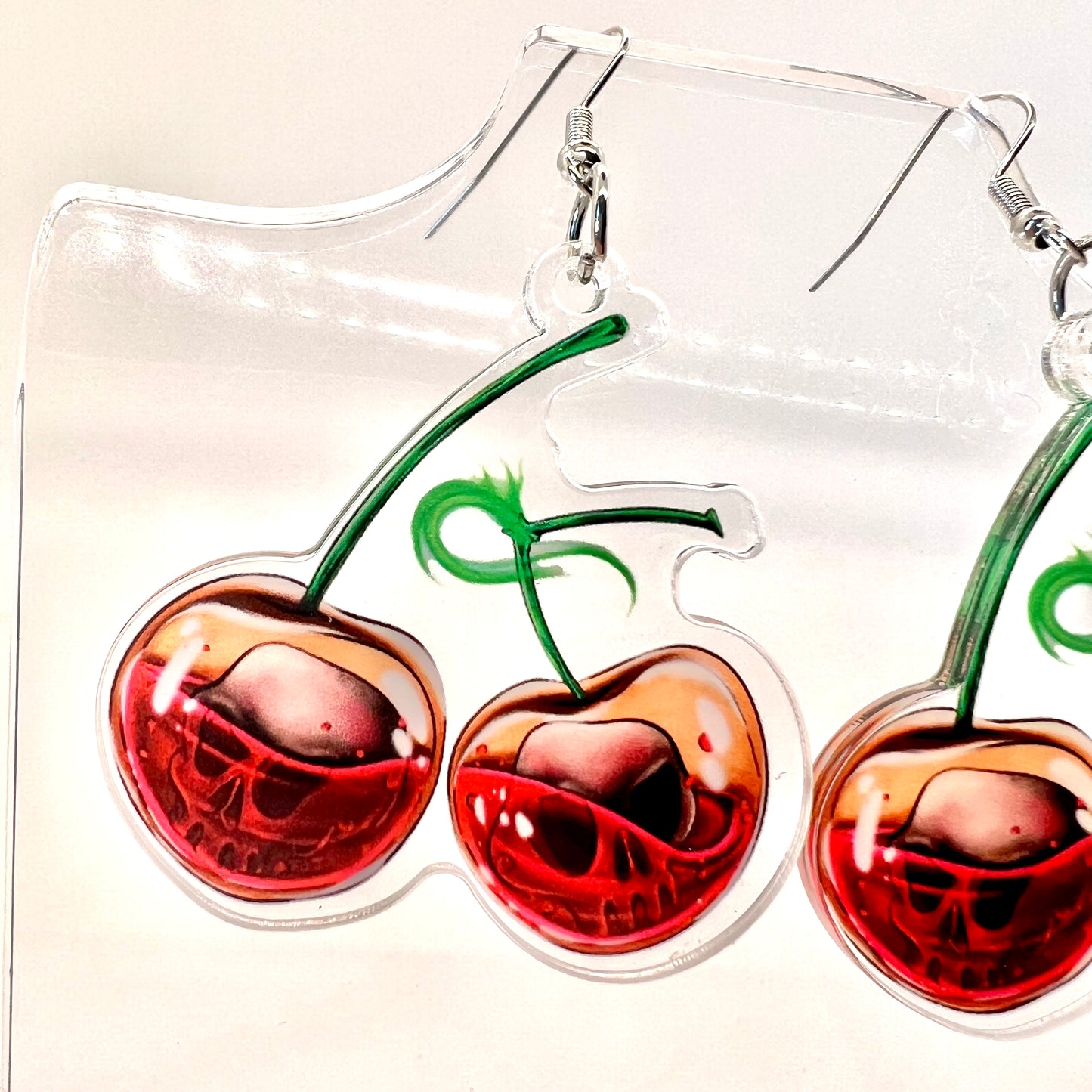 Cherry Skull Earrings