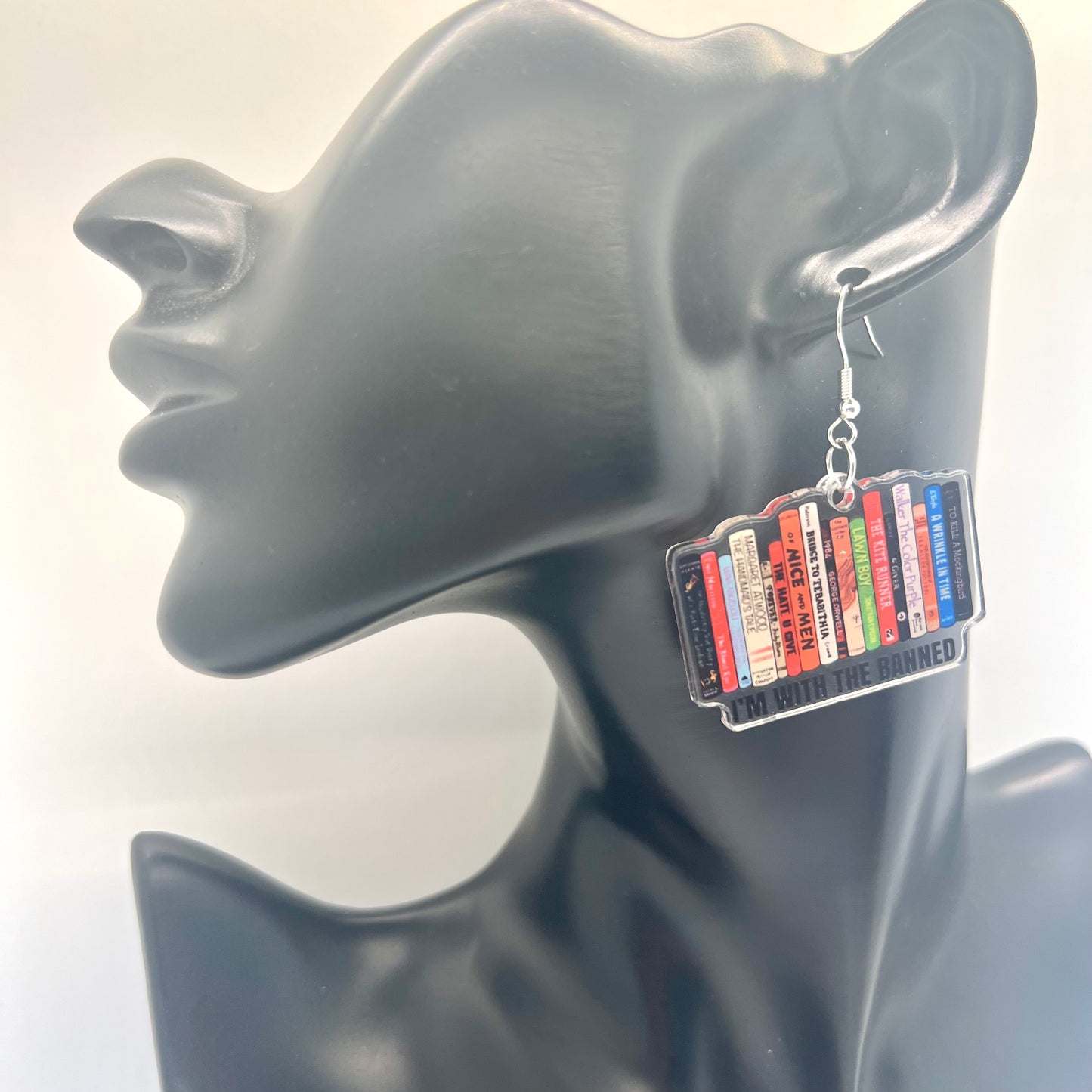Banned Book Earrings
